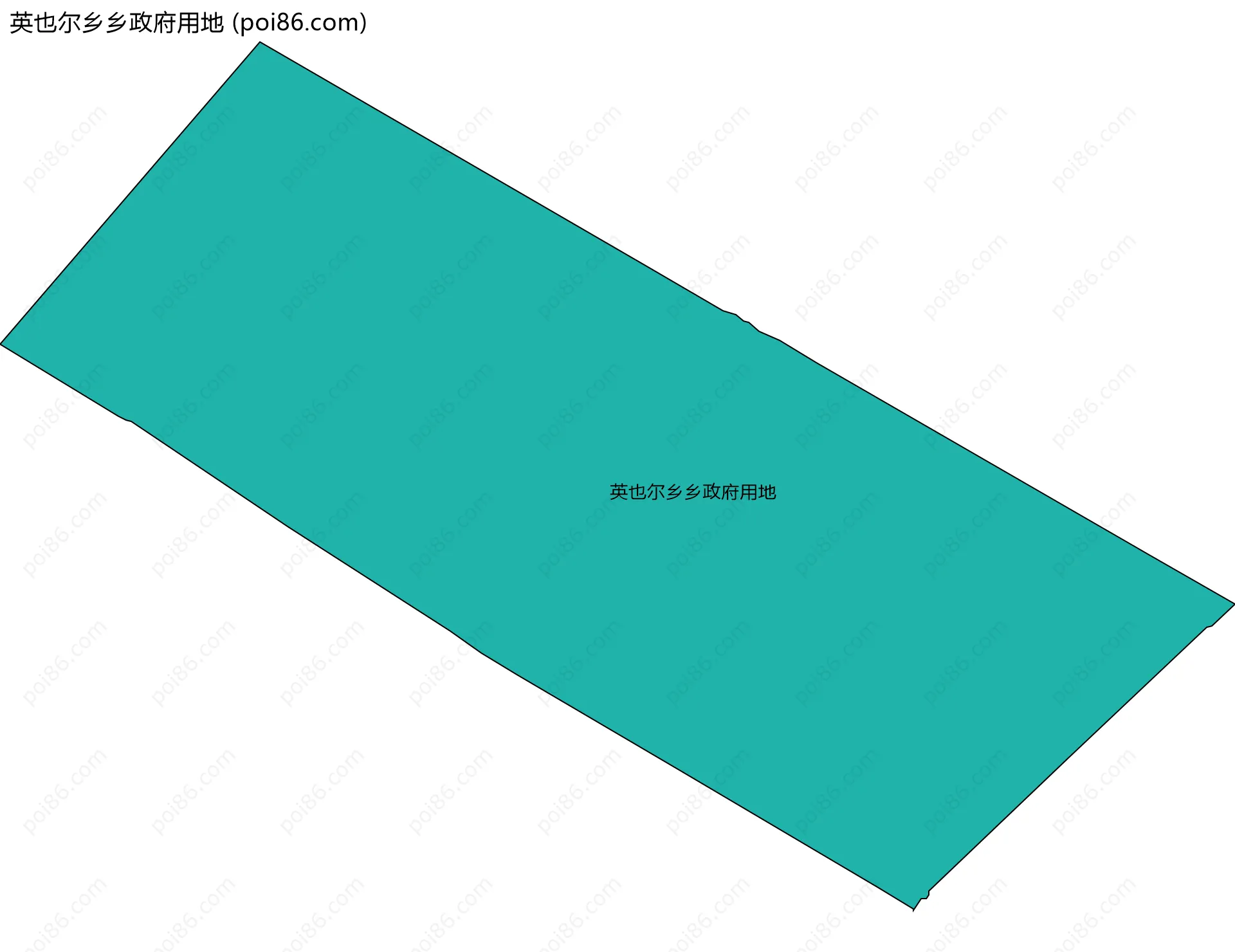 英也尔乡乡政府用地边界地图