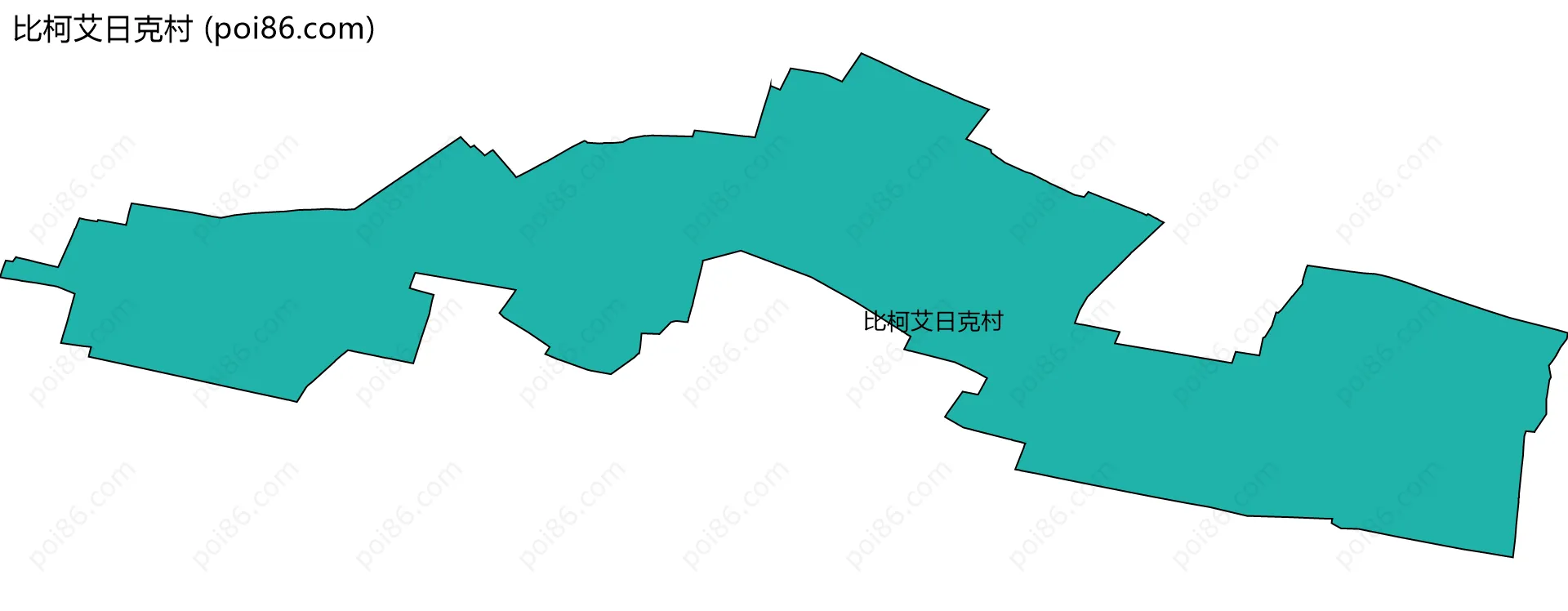 比柯艾日克村边界地图