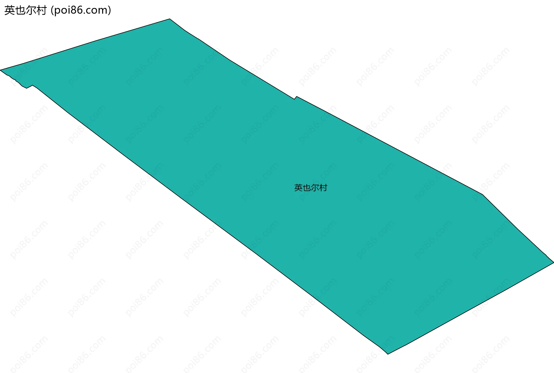 英也尔村边界地图