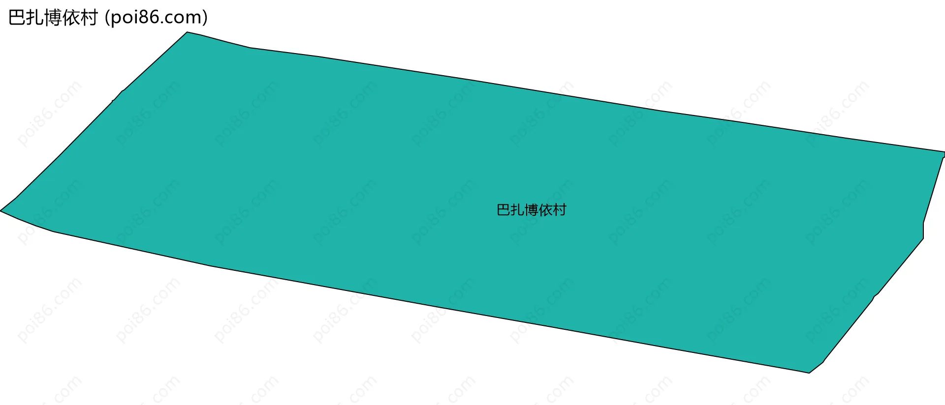 巴扎博依村边界地图