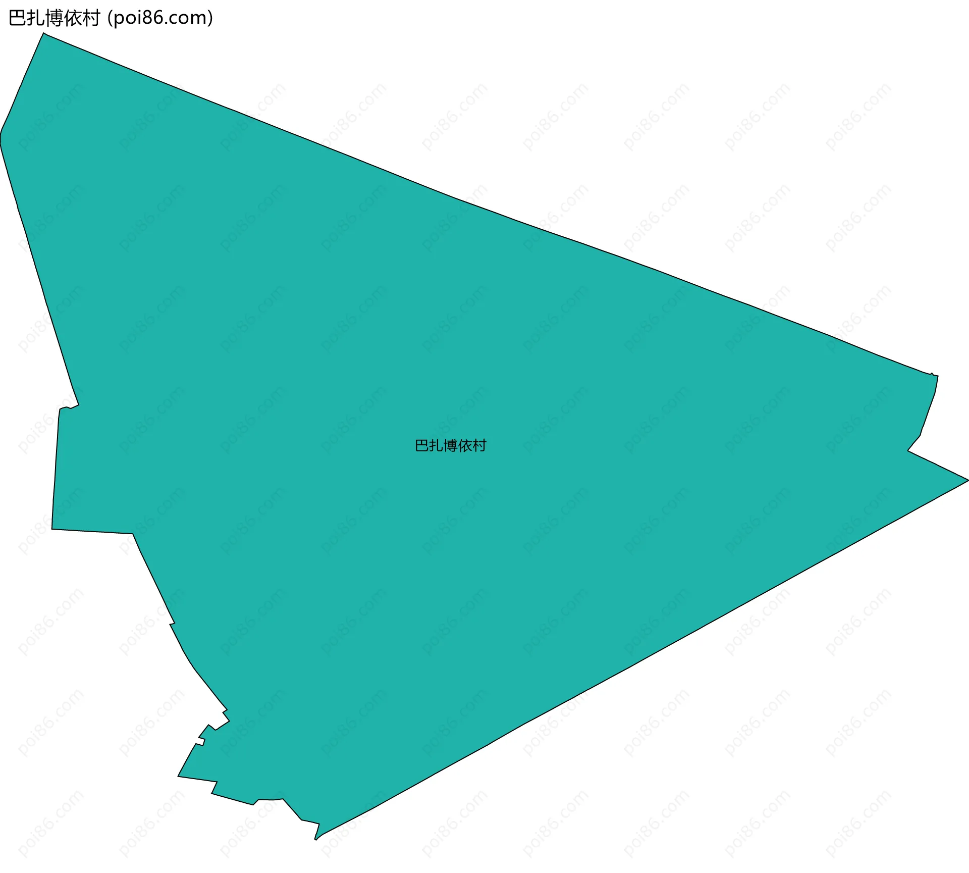 巴扎博依村边界地图