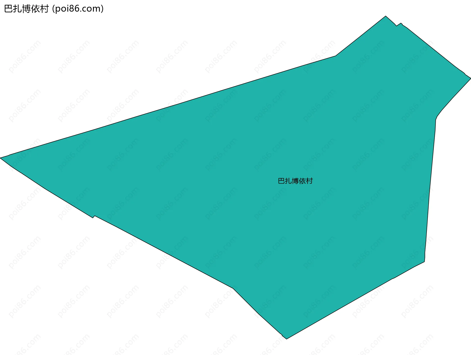 巴扎博依村边界地图