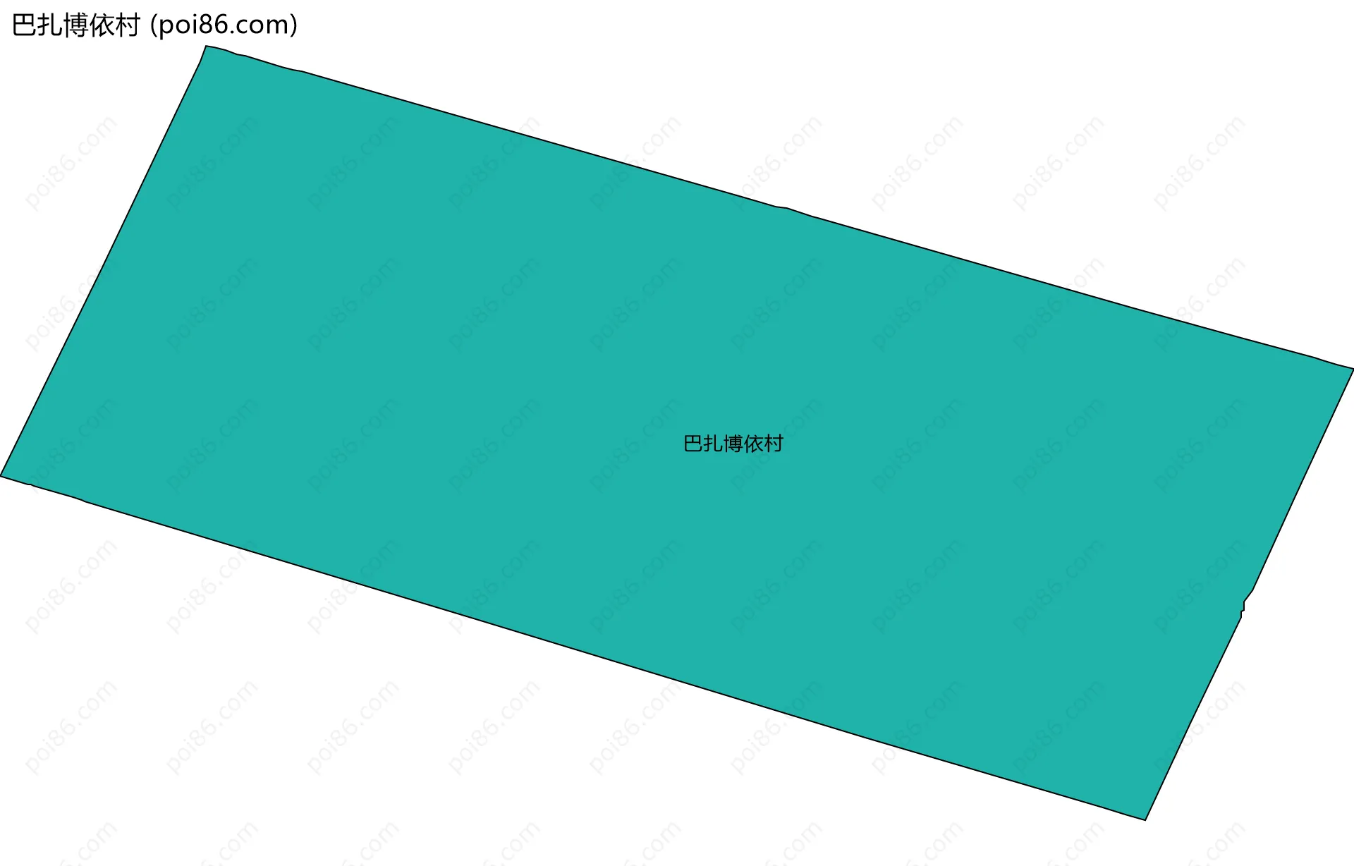 巴扎博依村边界地图