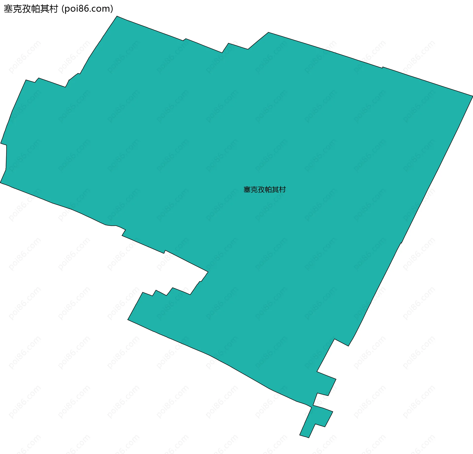 塞克孜帕其村边界地图
