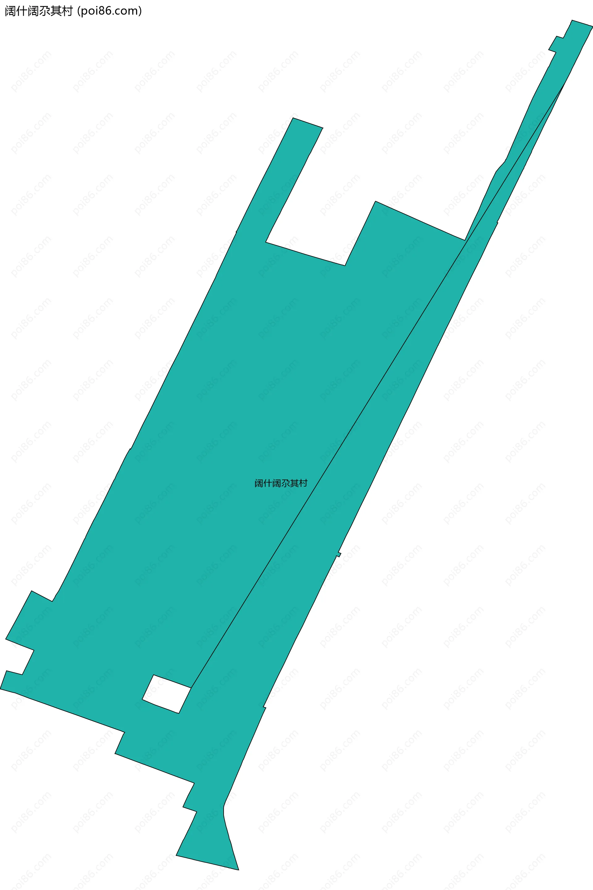 阔什阔尕其村边界地图