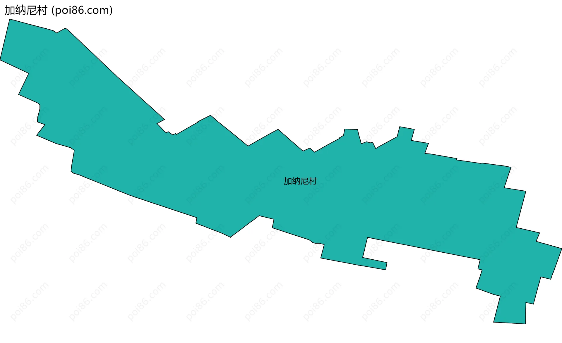 加纳尼村边界地图