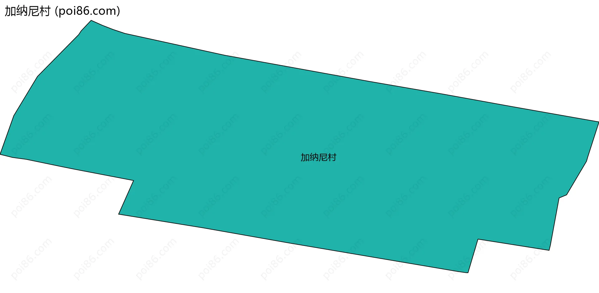 加纳尼村边界地图