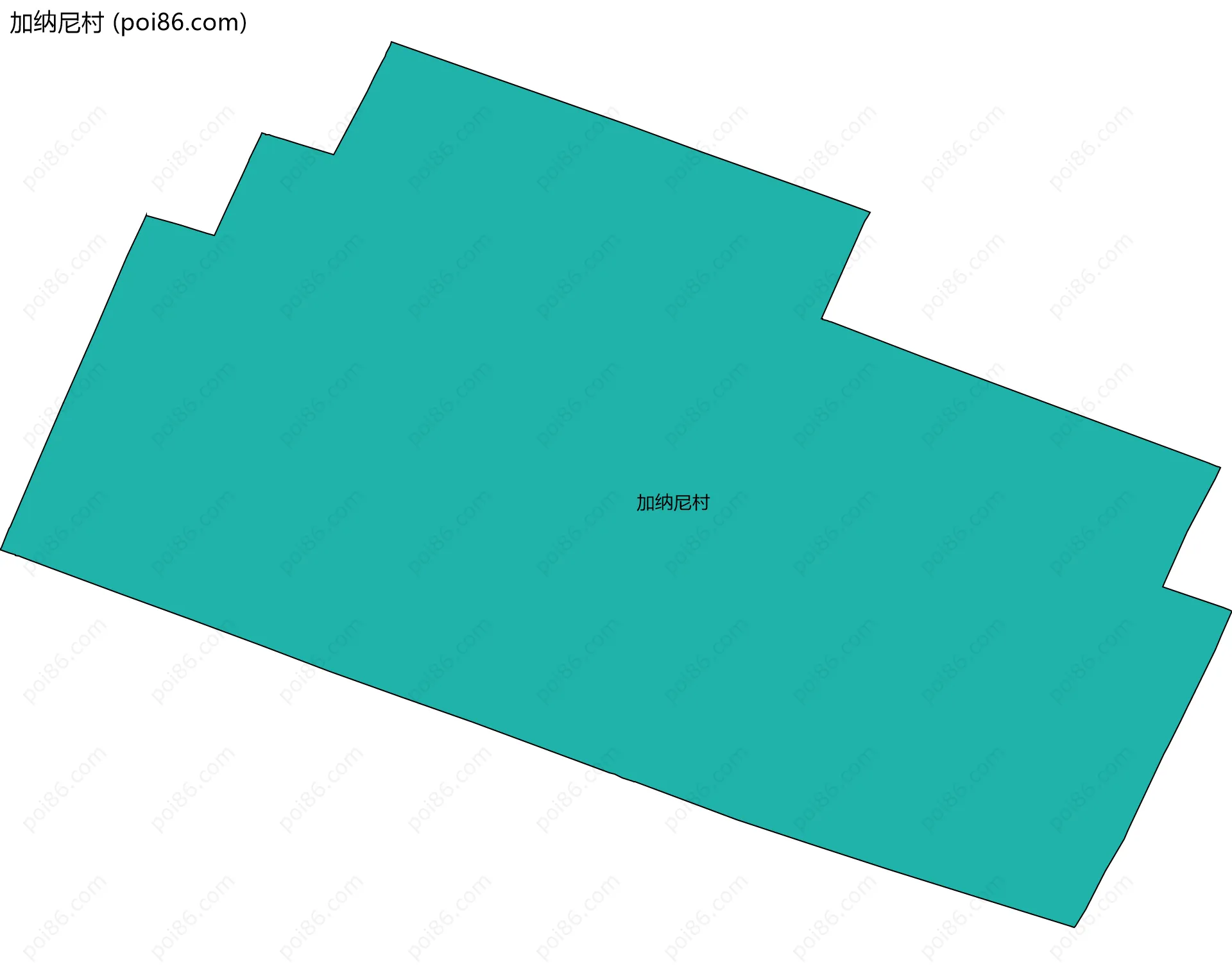加纳尼村边界地图