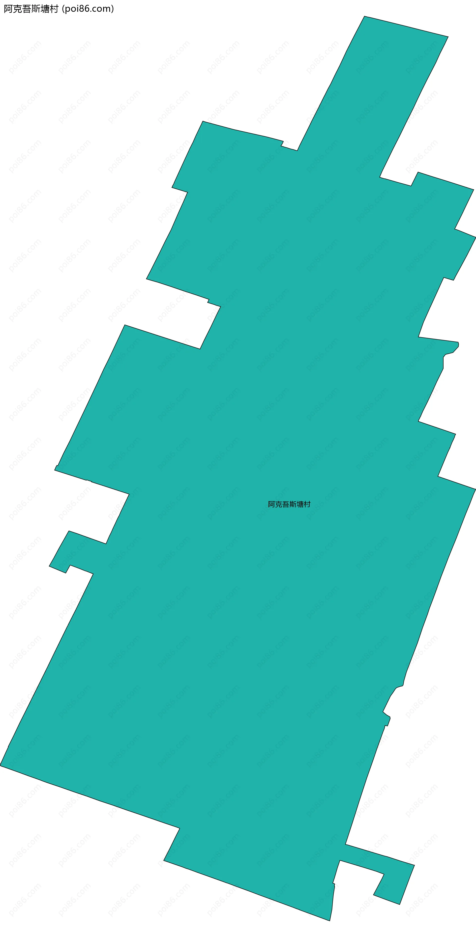 阿克吾斯塘村边界地图