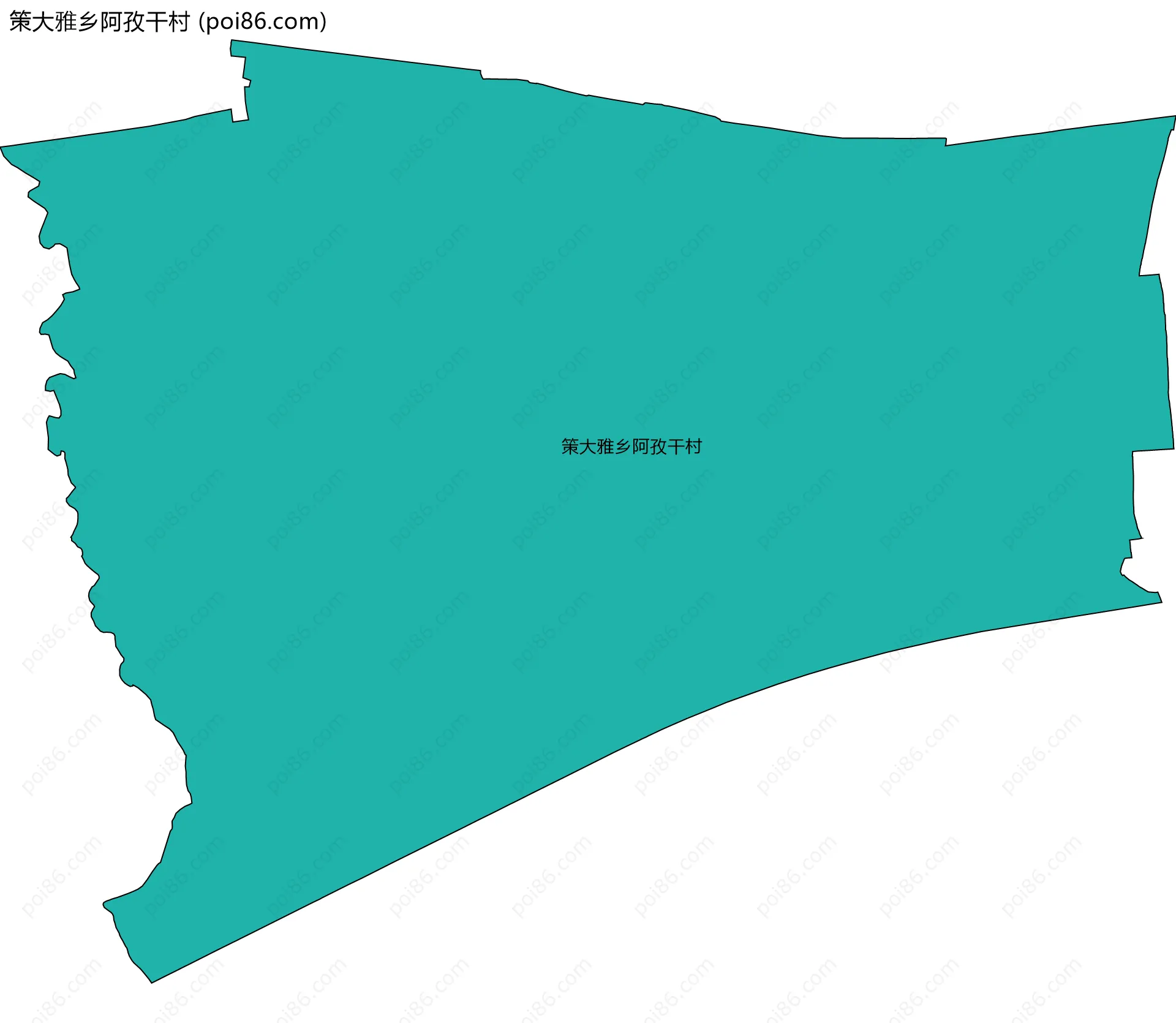 策大雅乡阿孜干村边界地图