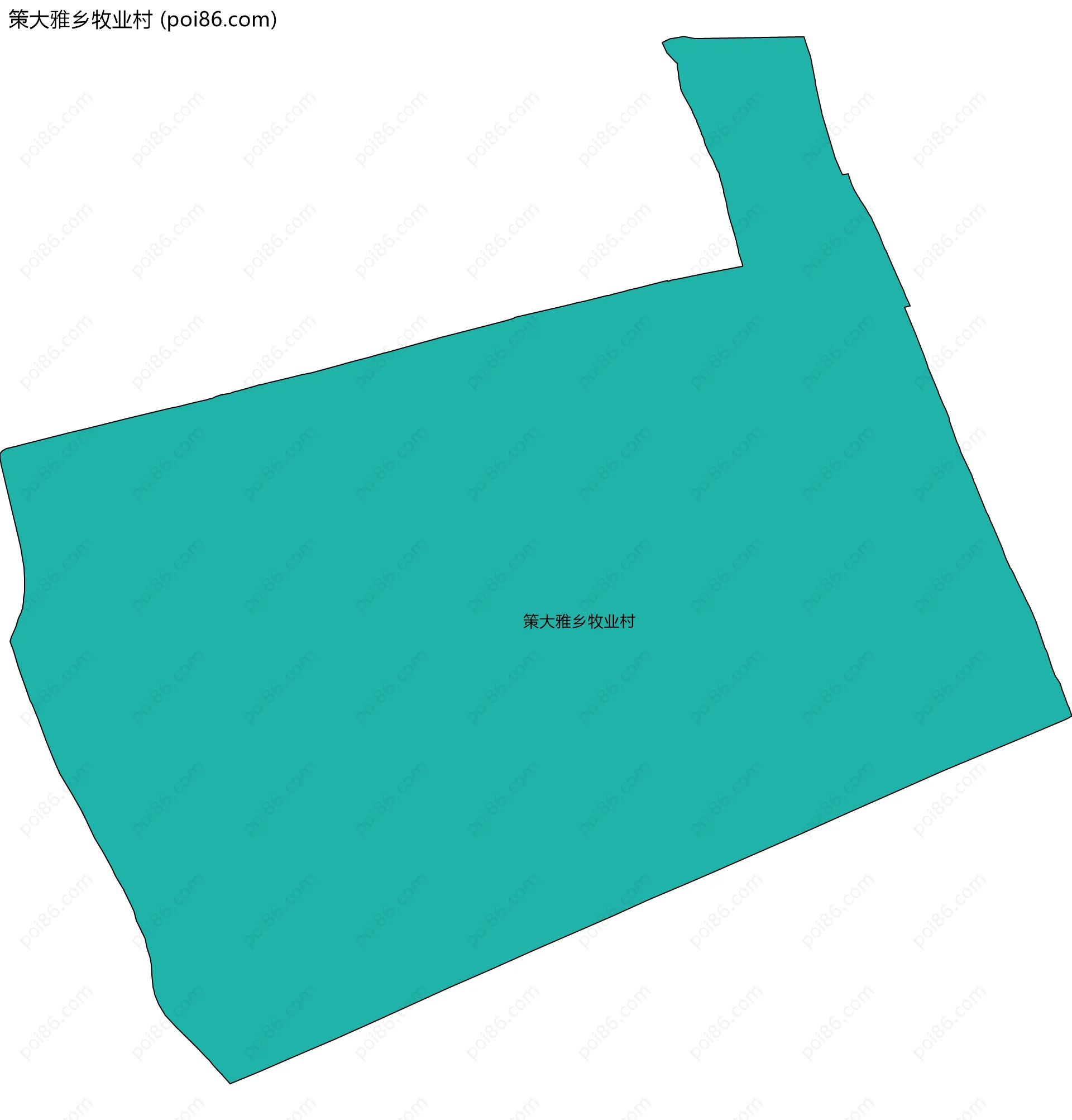 策大雅乡牧业村边界地图