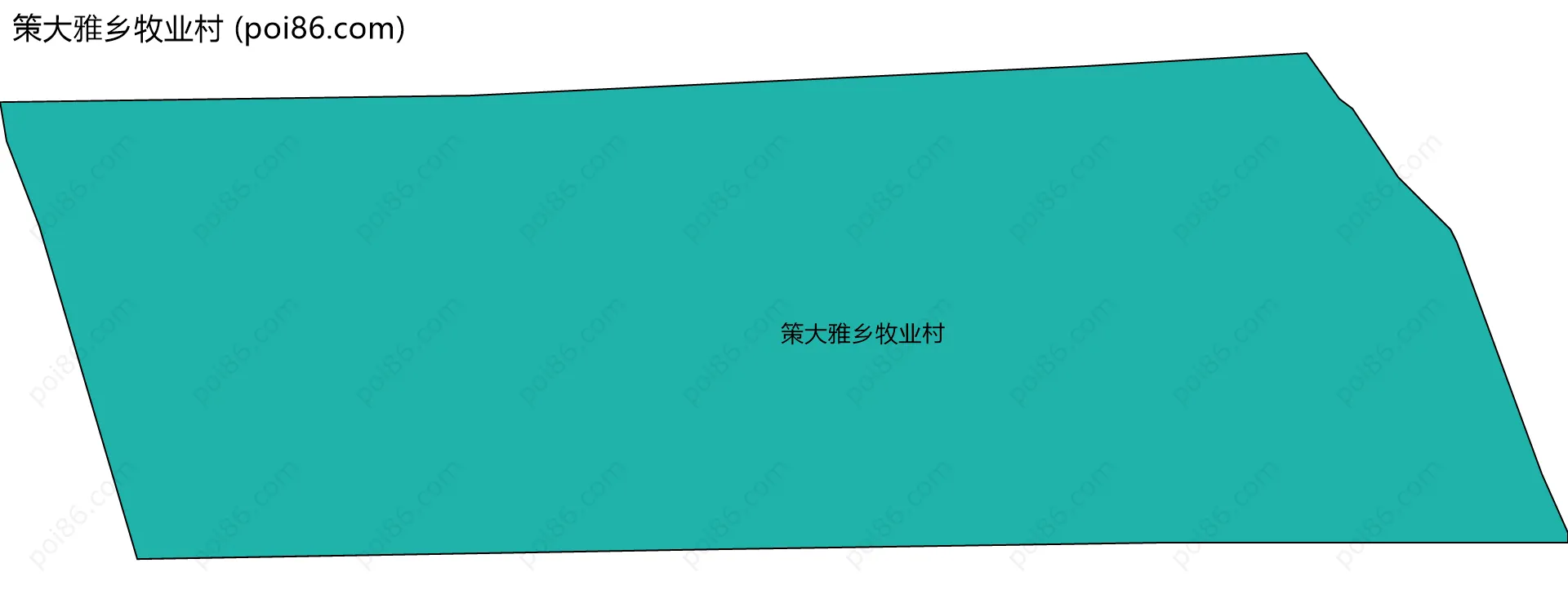 策大雅乡牧业村边界地图