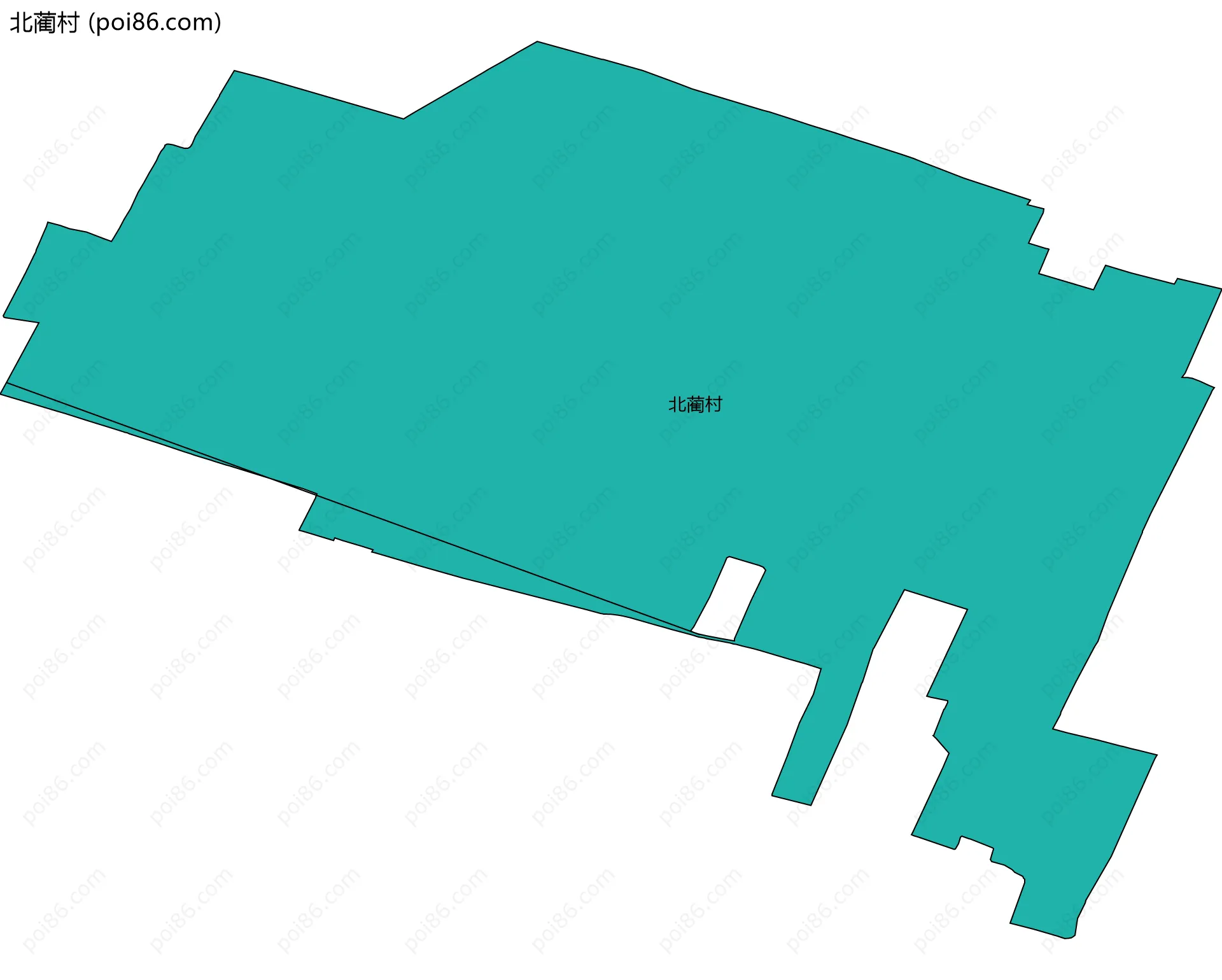 北蔺村边界地图