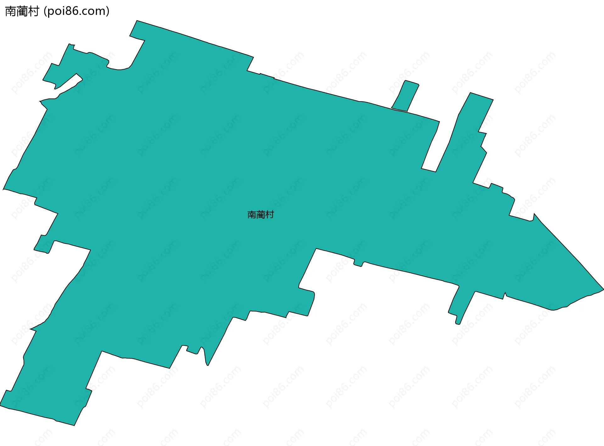 南蔺村边界地图
