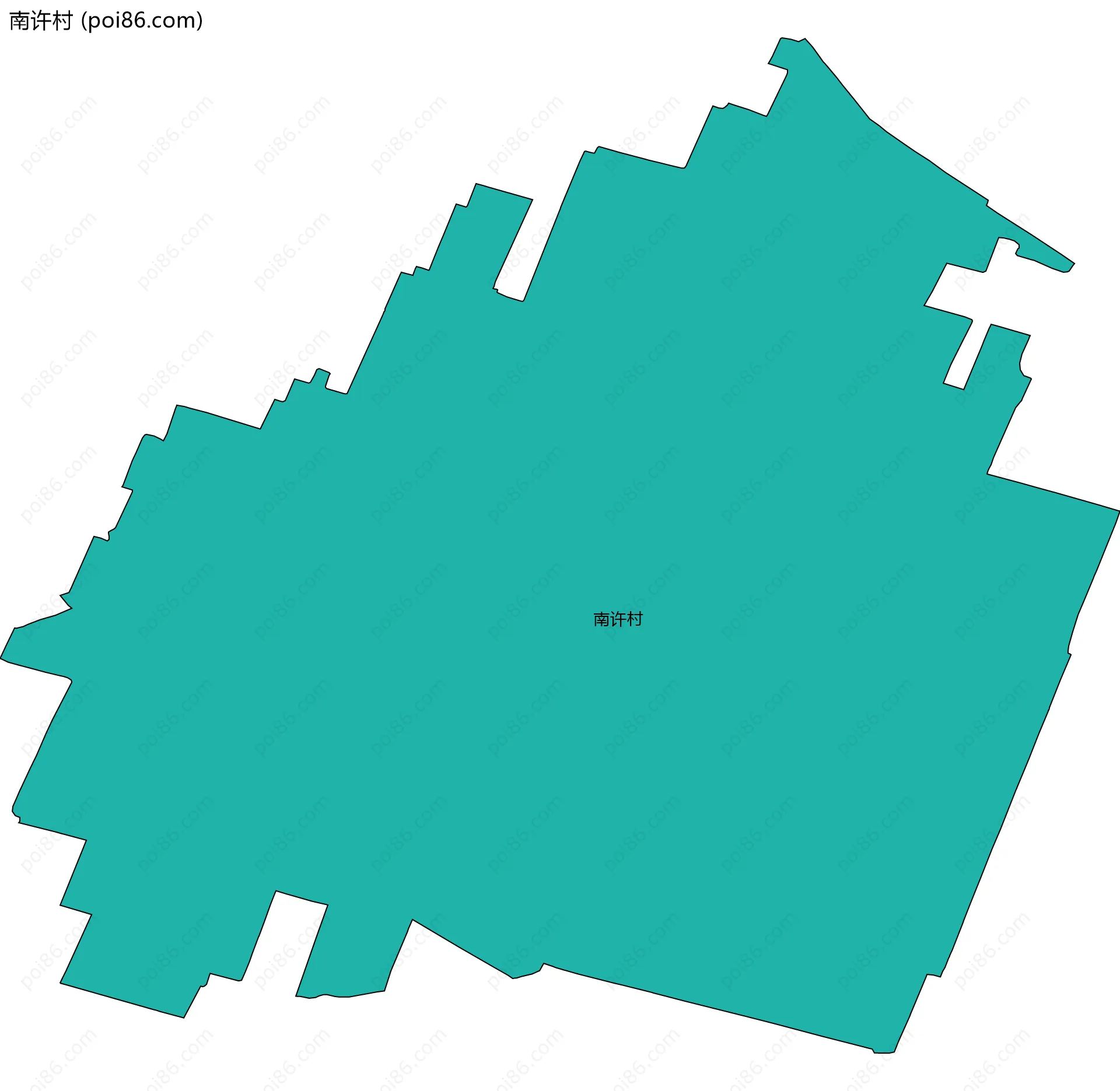 南许村边界地图