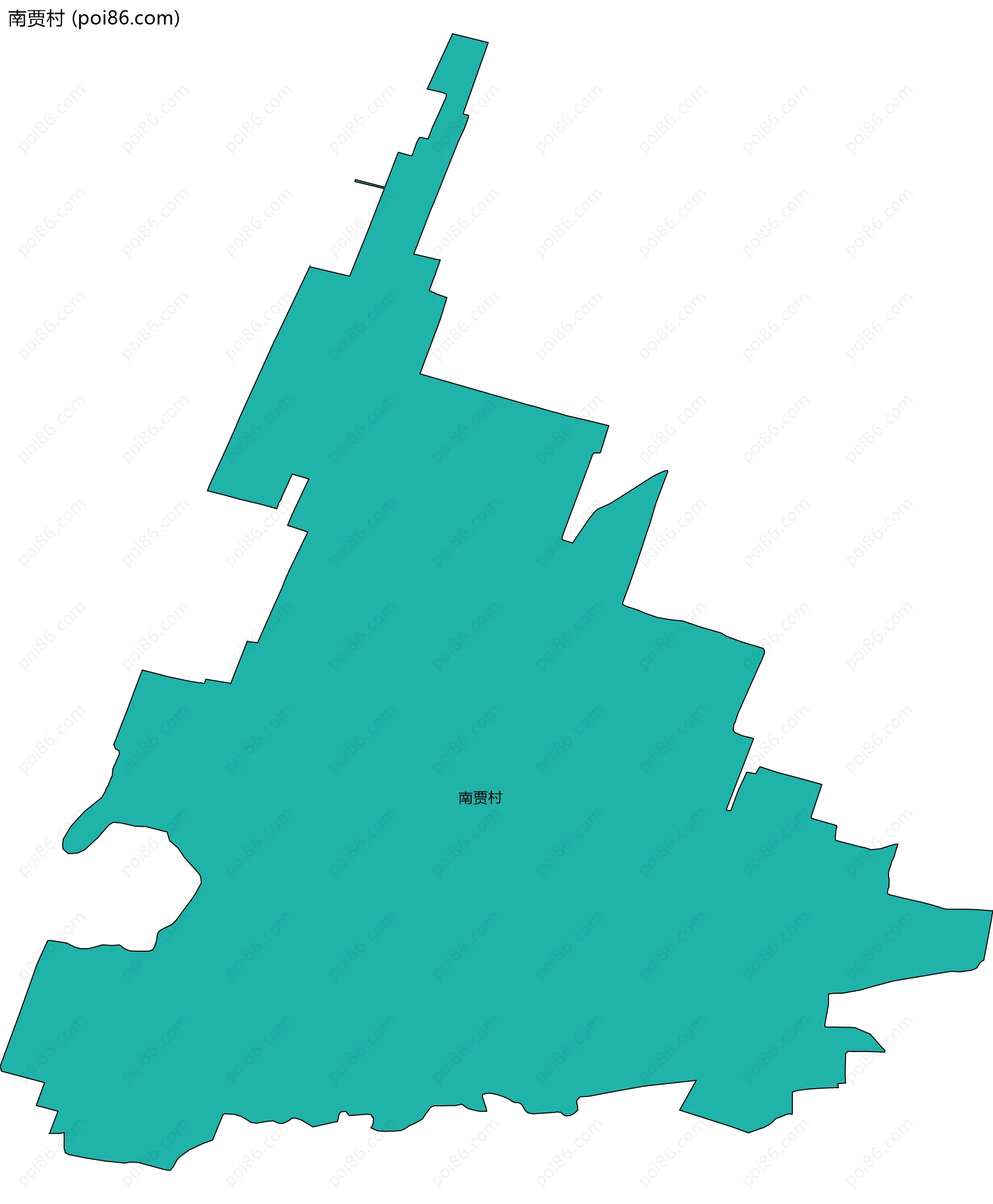 南贾村边界地图