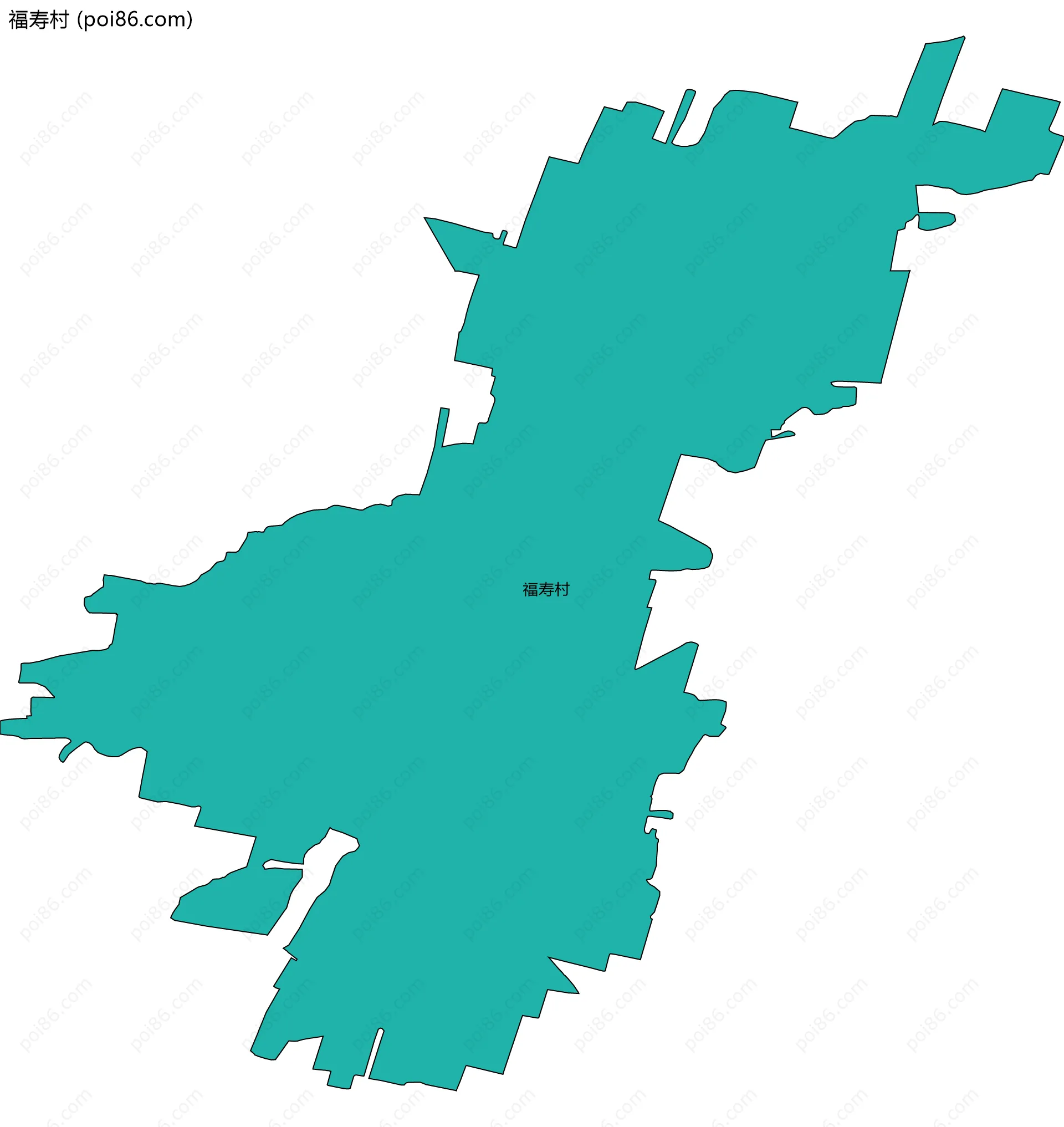福寿村边界地图