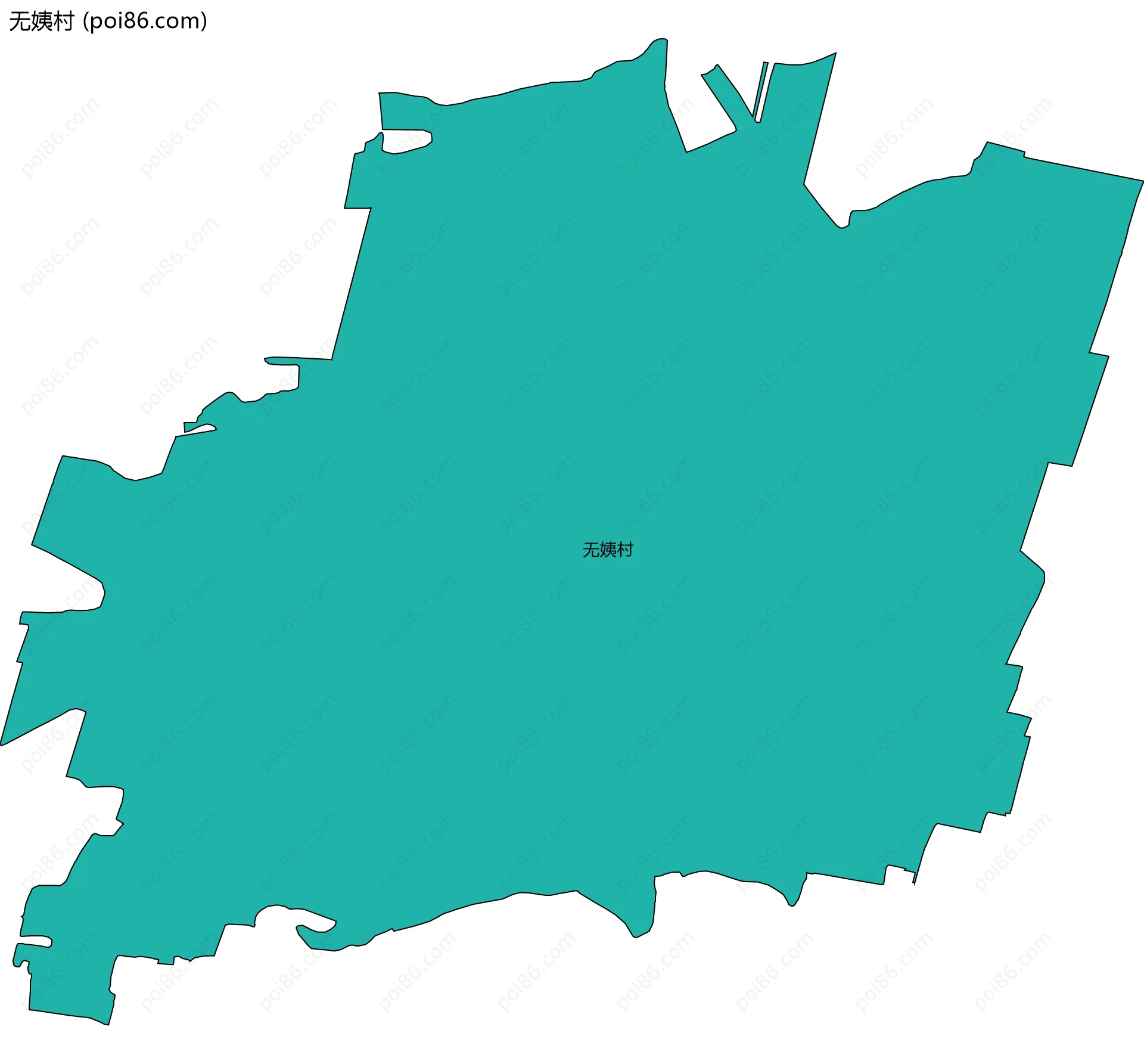 无姨村边界地图