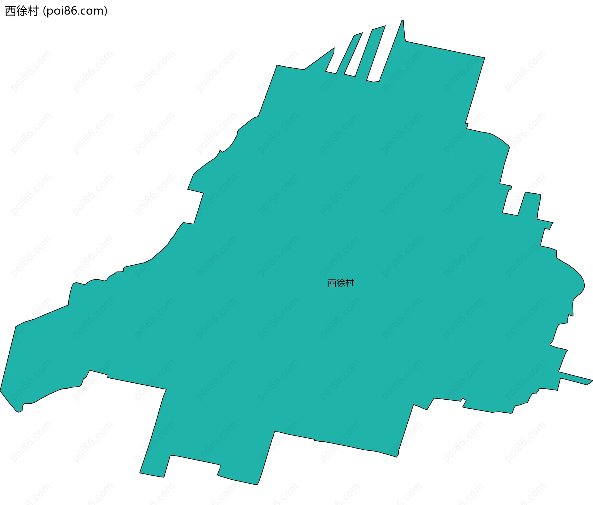 西徐村边界地图