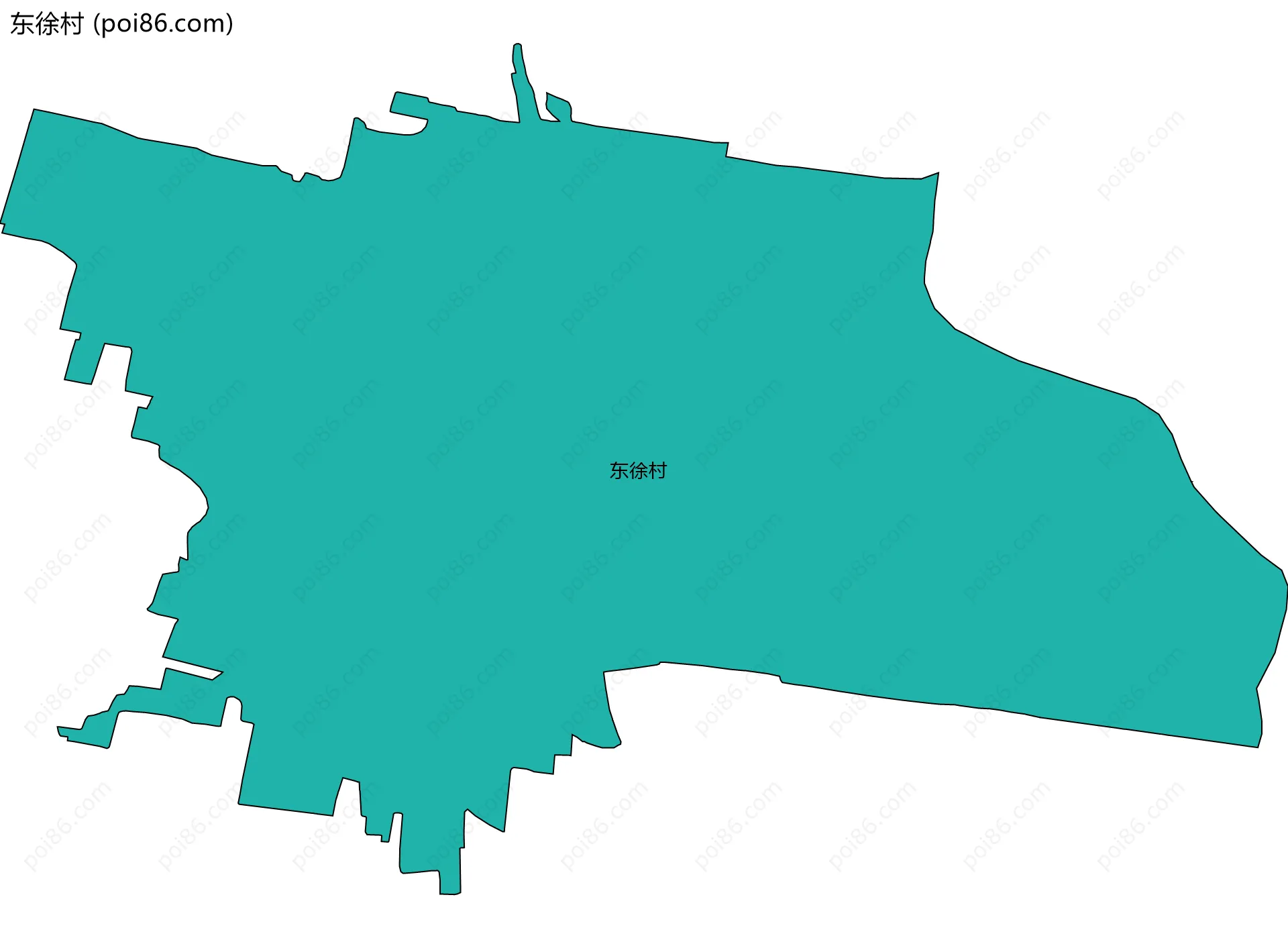 东徐村边界地图