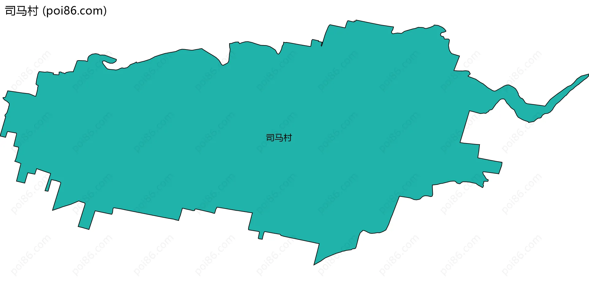 司马村边界地图