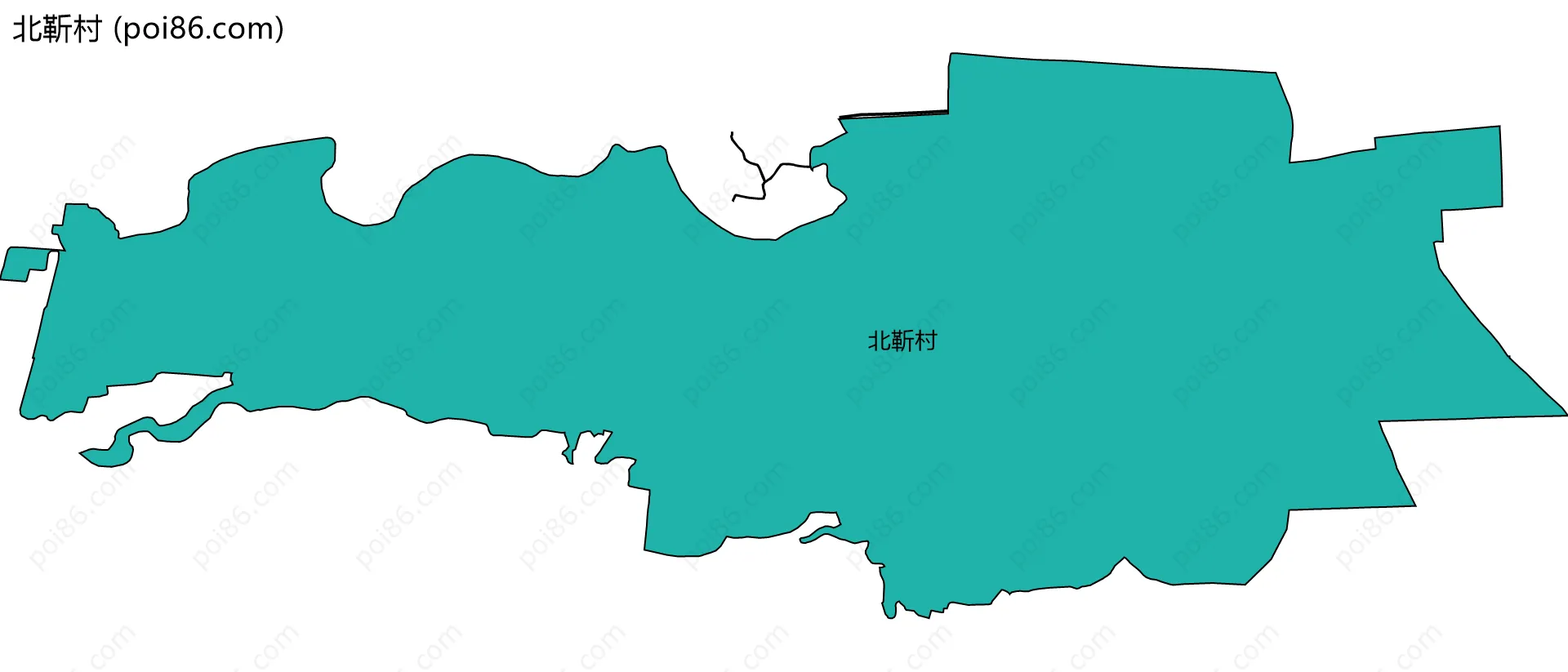 北靳村边界地图