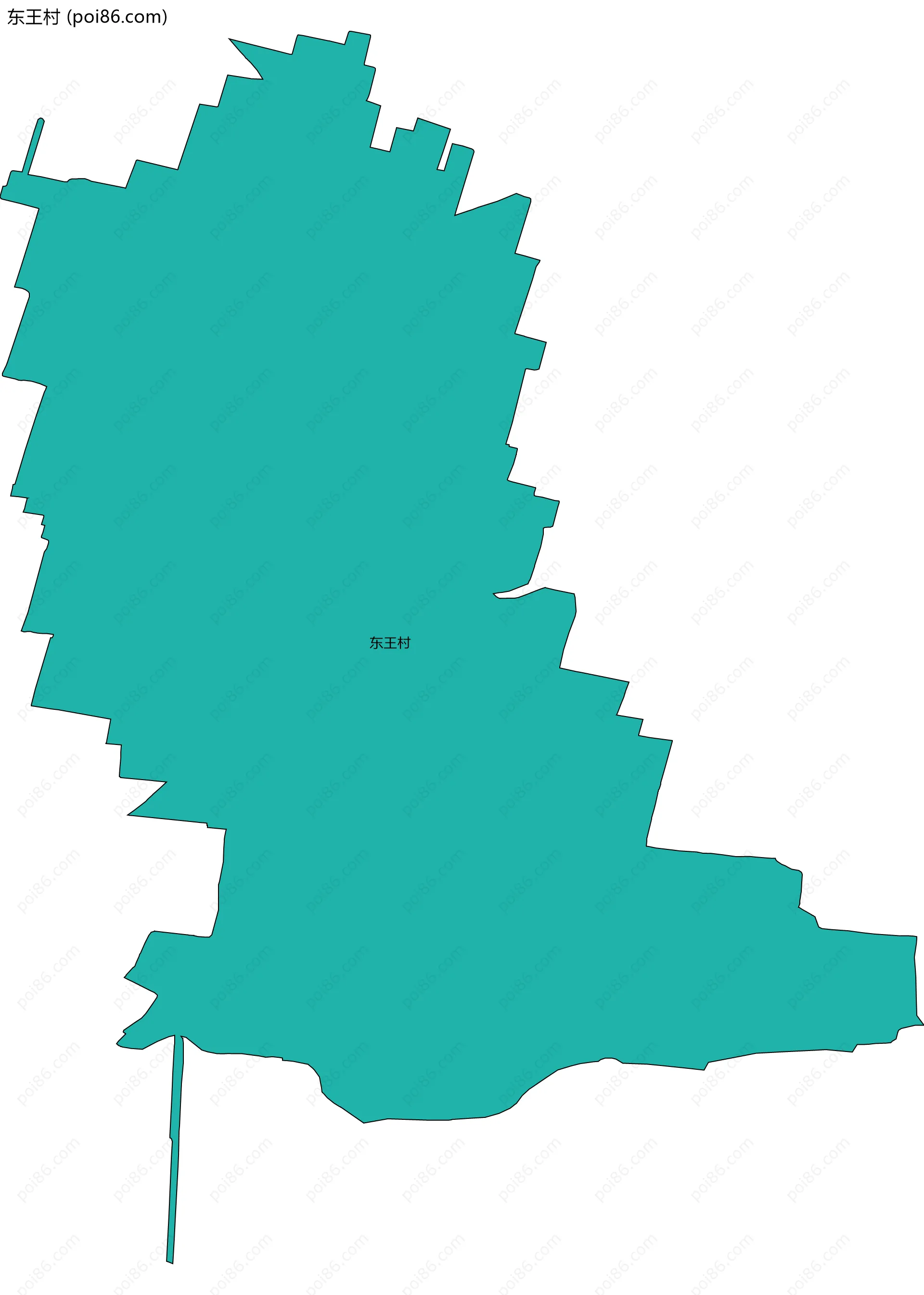 东王村边界地图