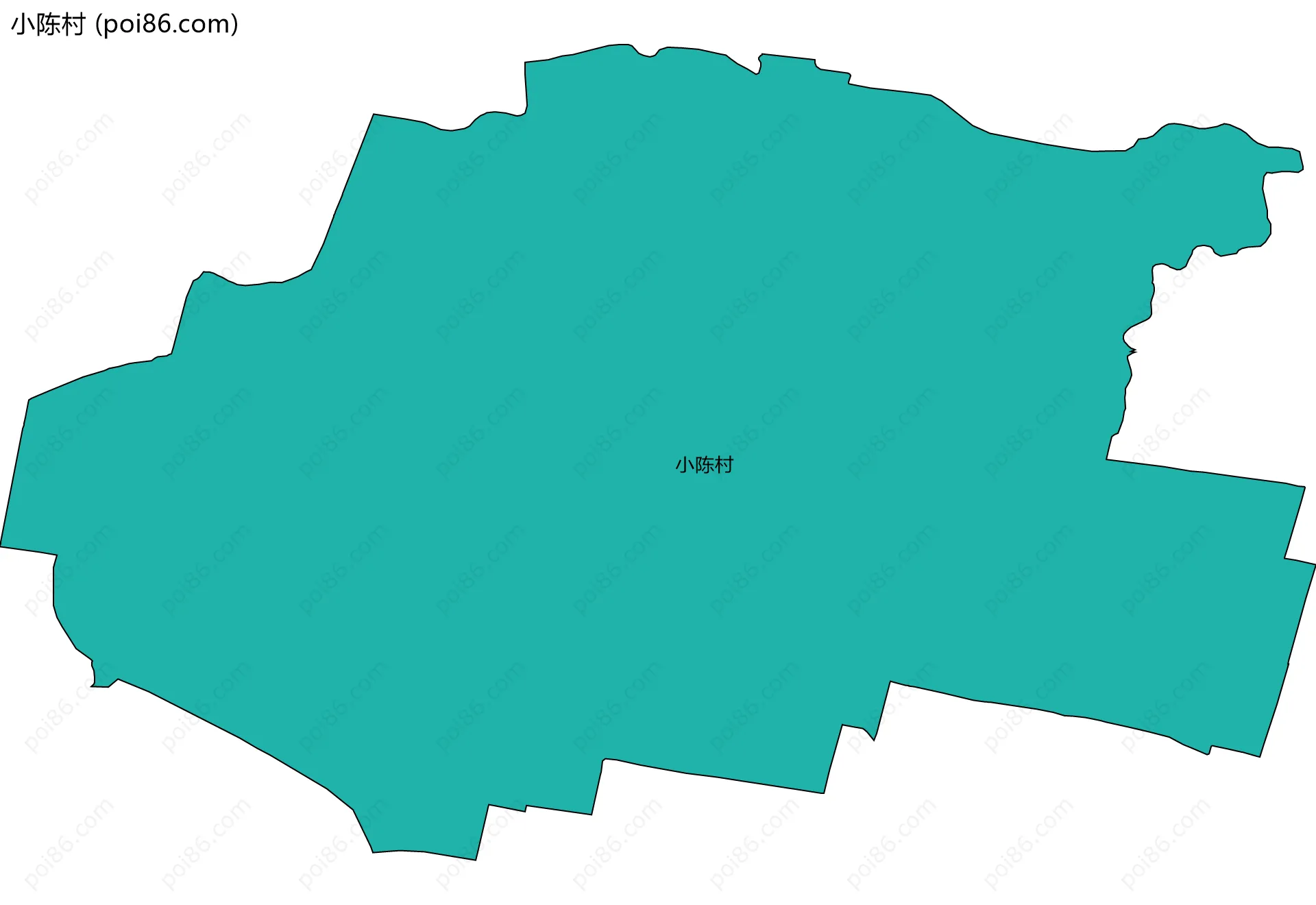 小陈村边界地图