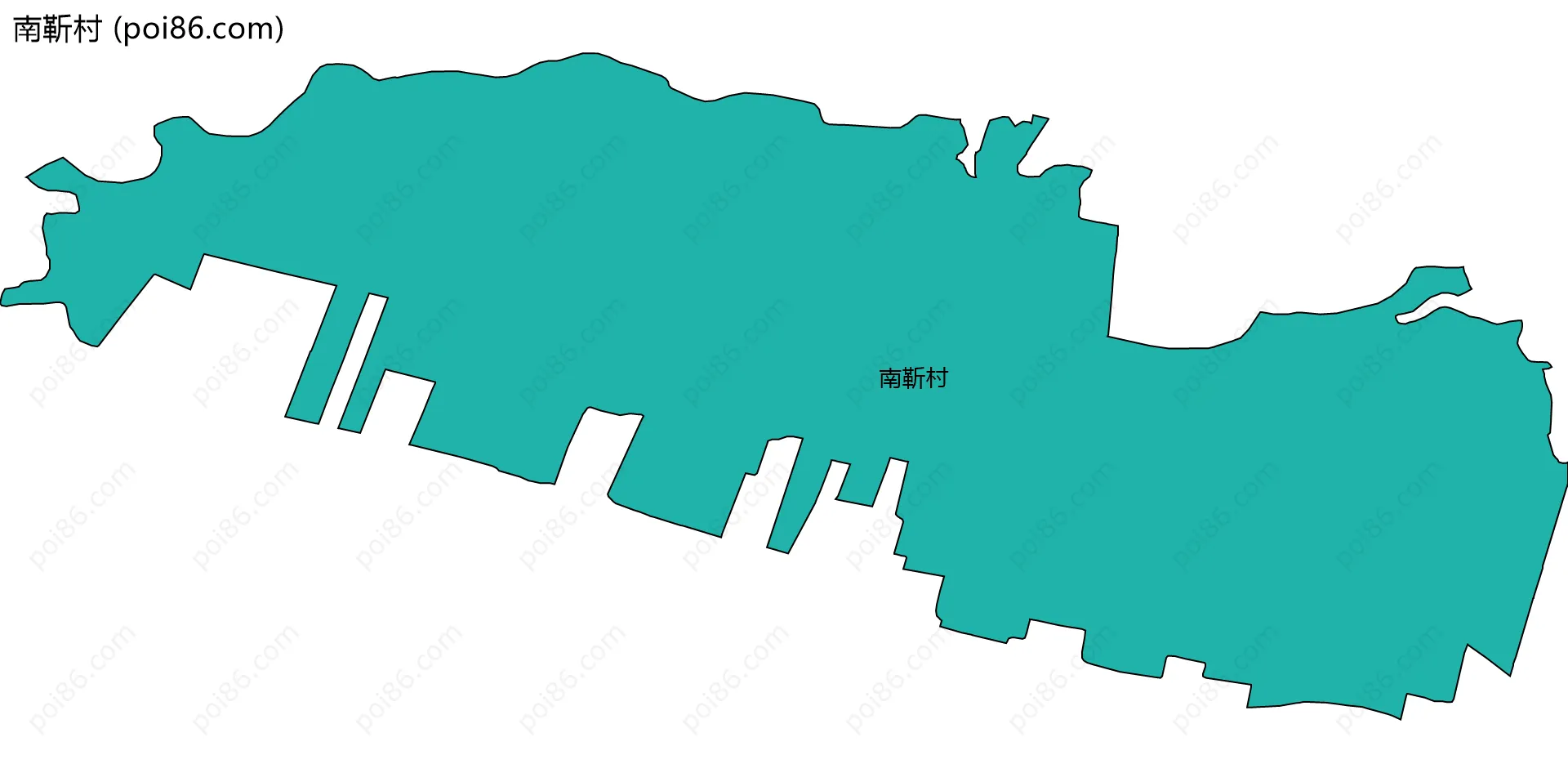 南靳村边界地图