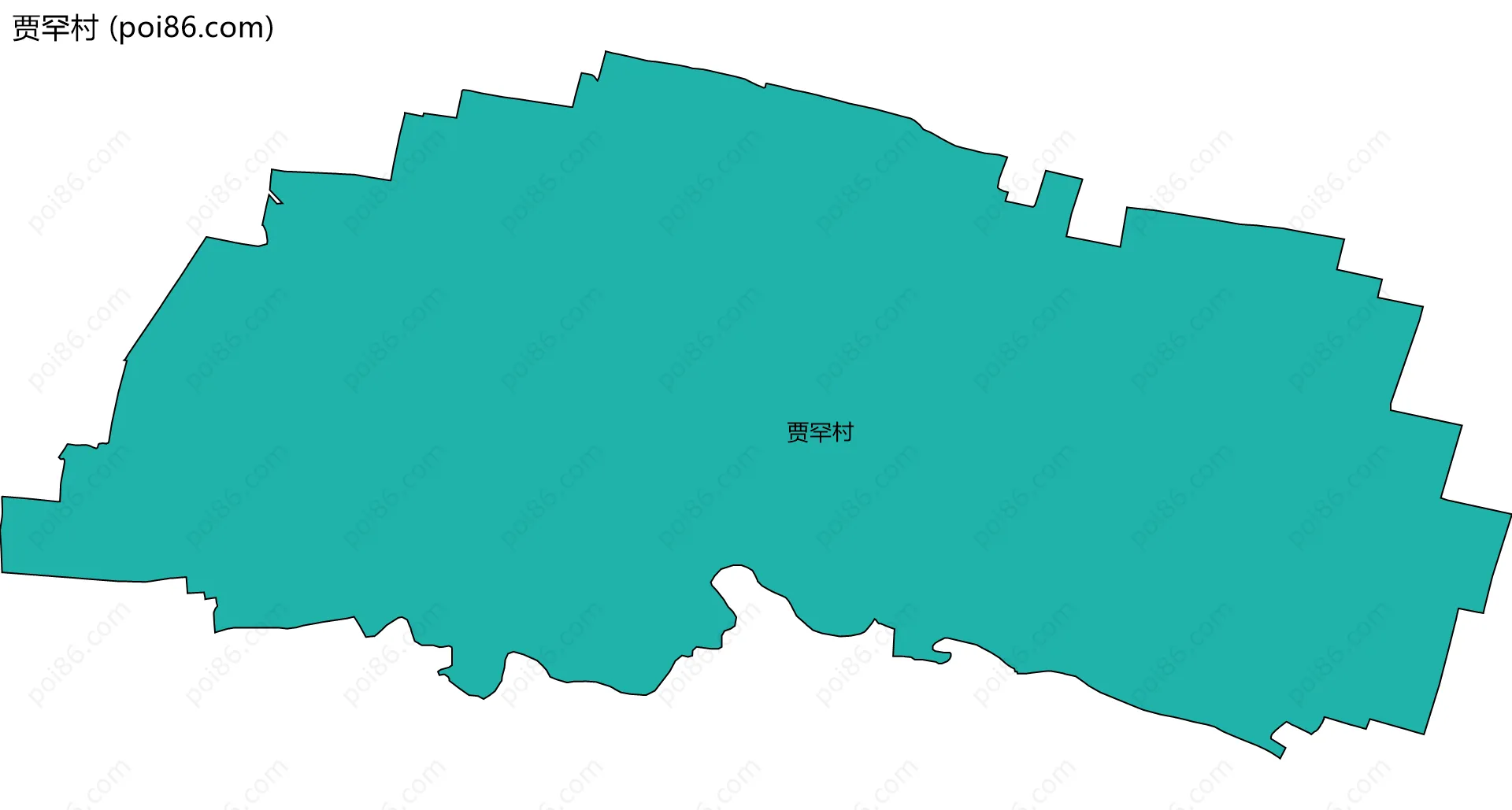 贾罕村边界地图