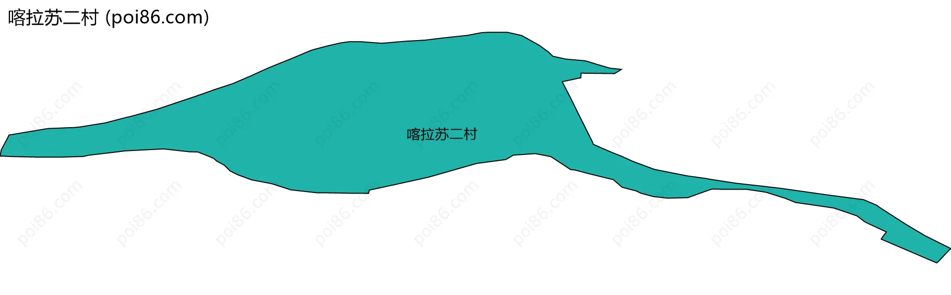 喀拉苏二村边界地图