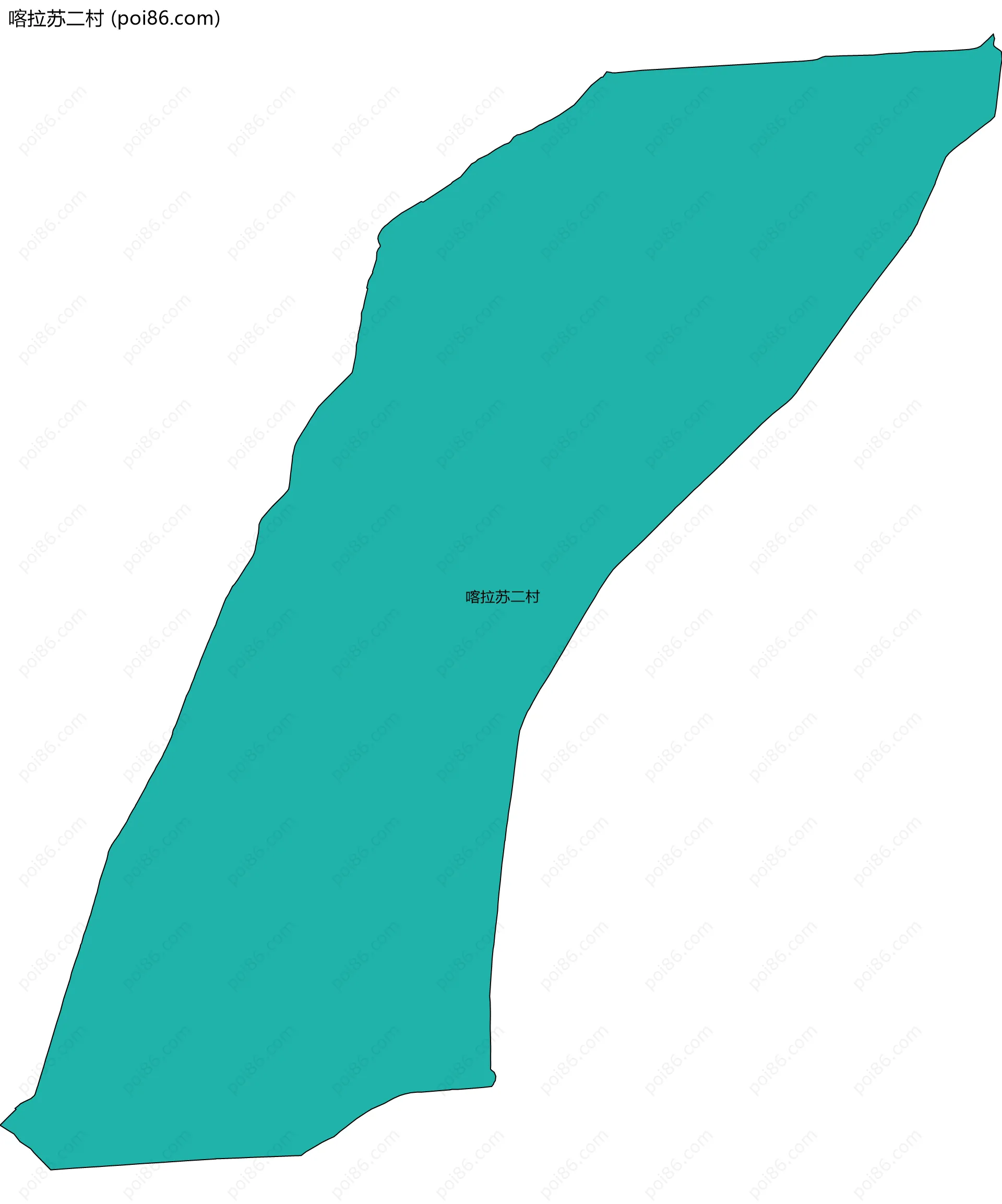 喀拉苏二村边界地图