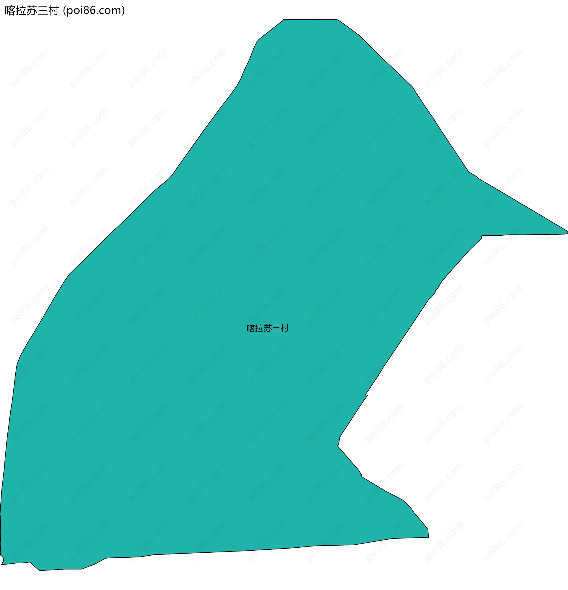 喀拉苏三村边界地图