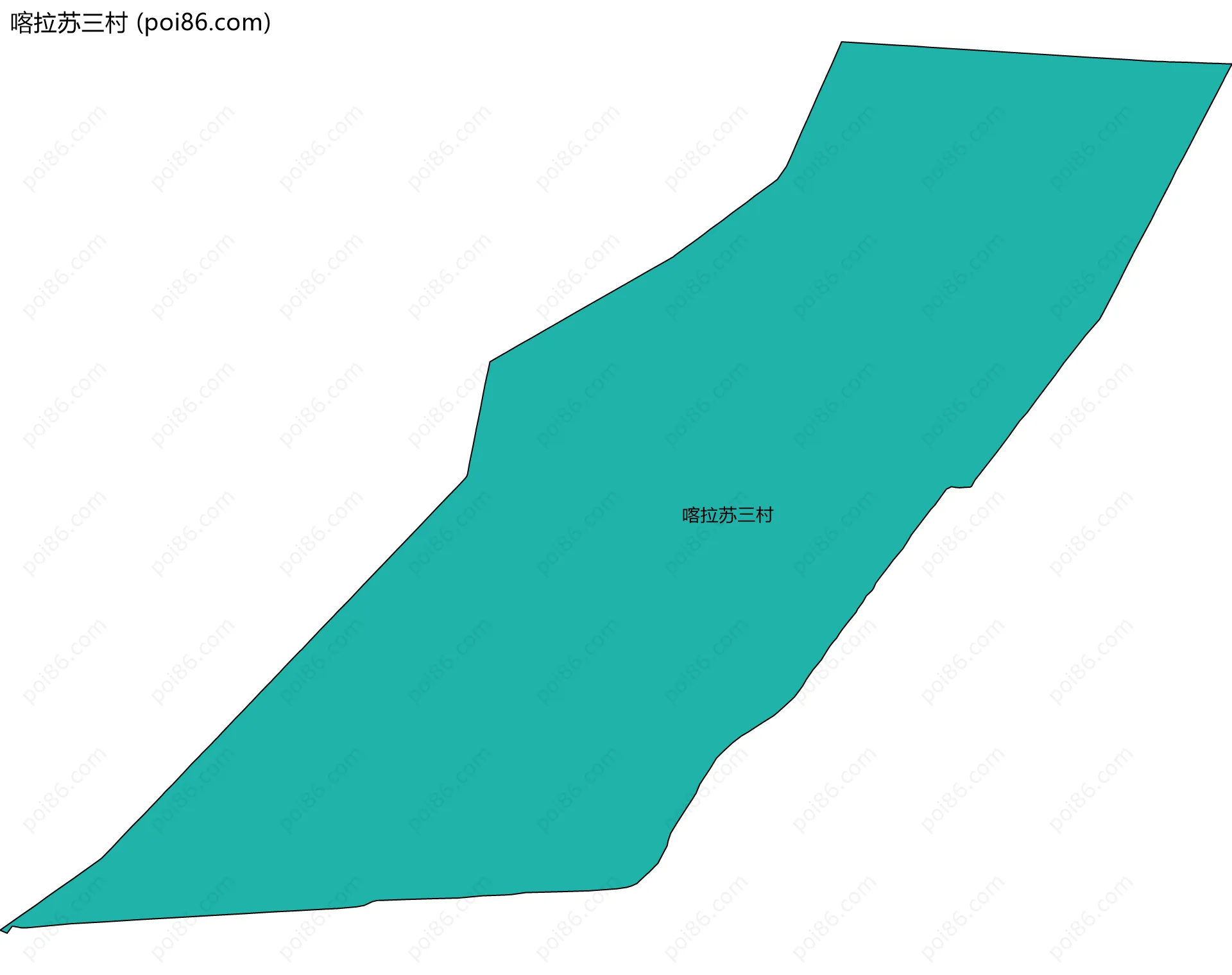 喀拉苏三村边界地图