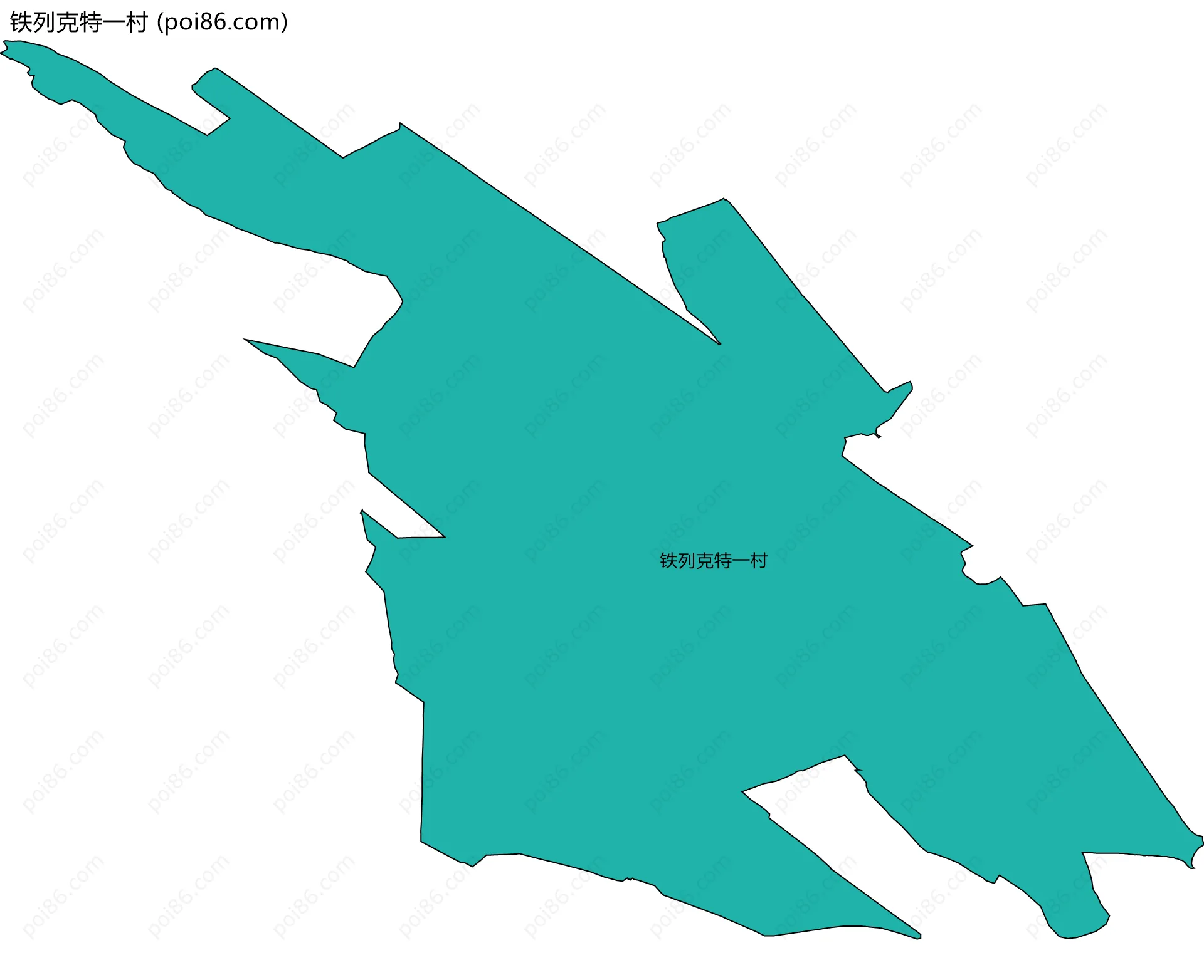 铁列克特一村边界地图