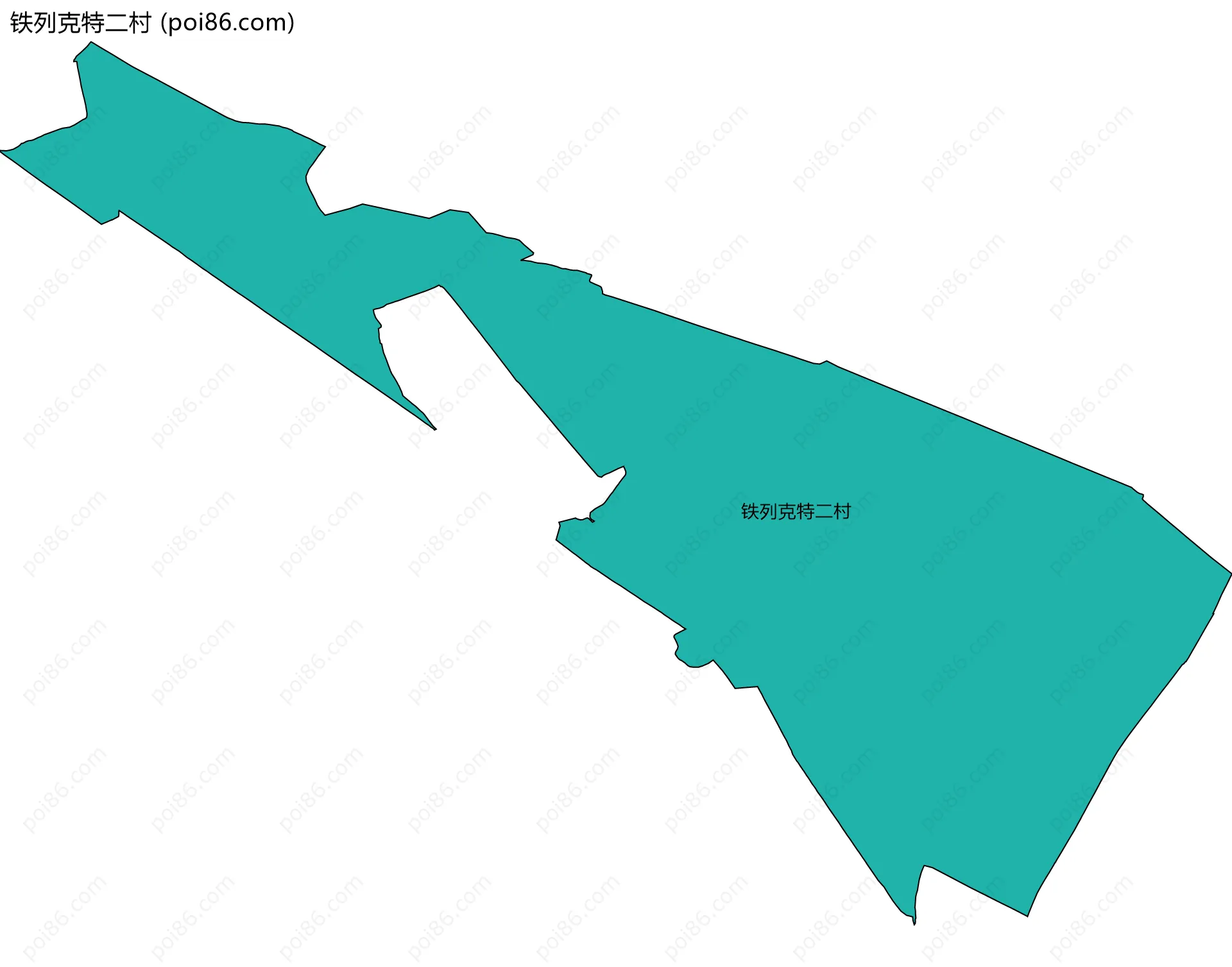 铁列克特二村边界地图