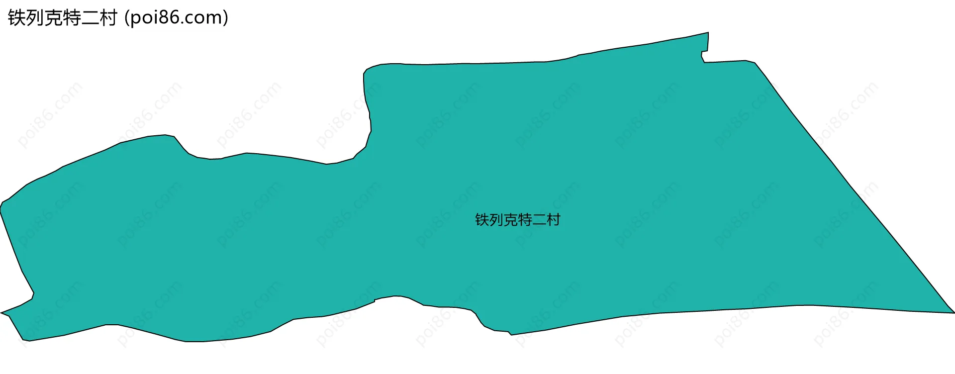 铁列克特二村边界地图