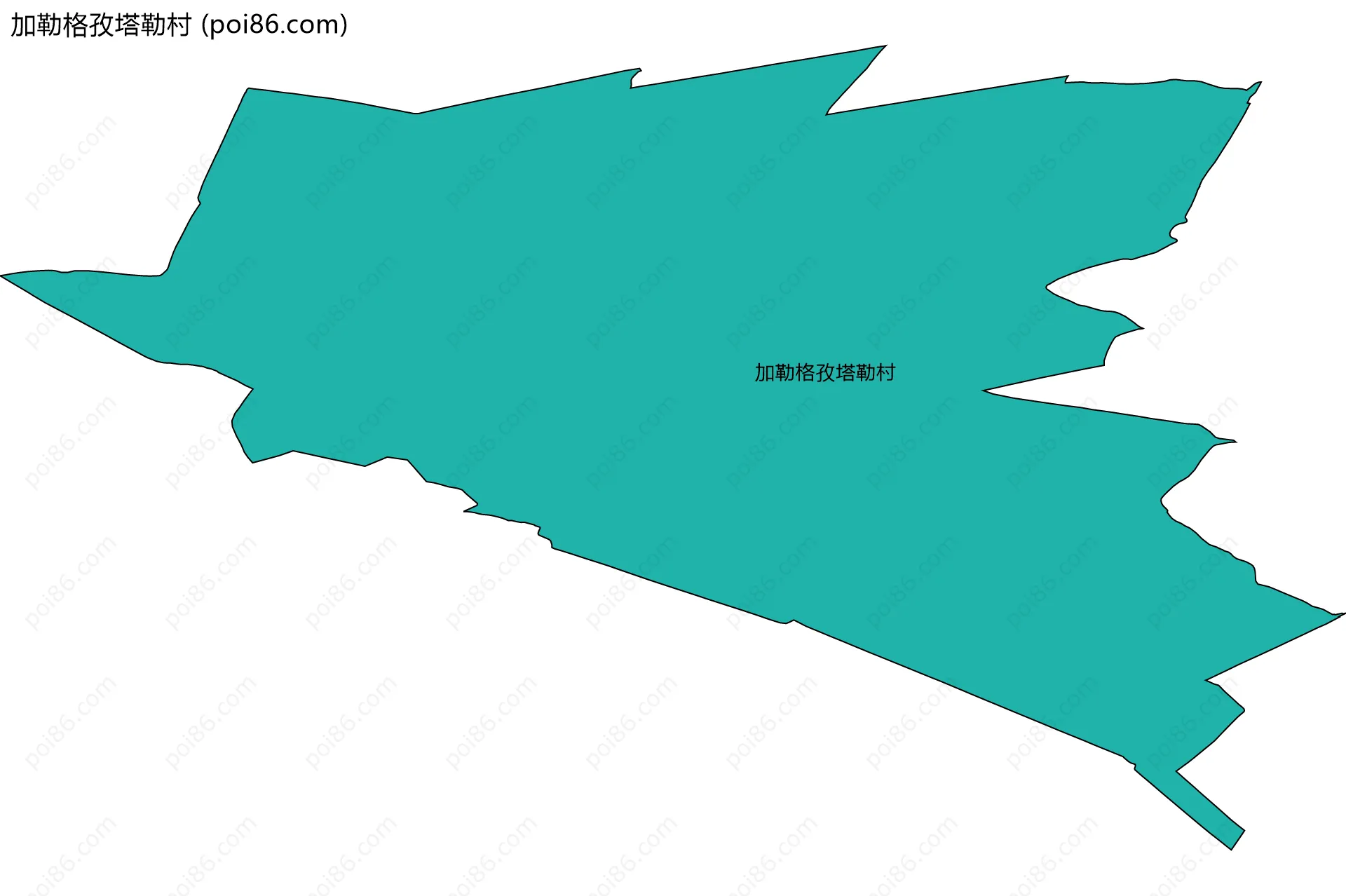 加勒格孜塔勒村边界地图