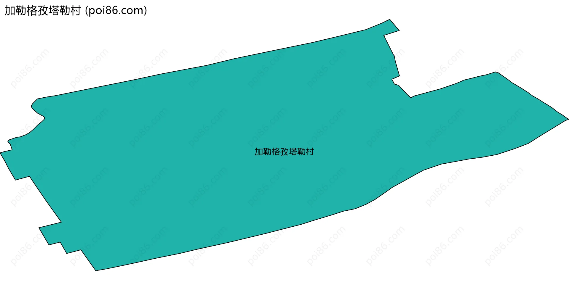 加勒格孜塔勒村边界地图