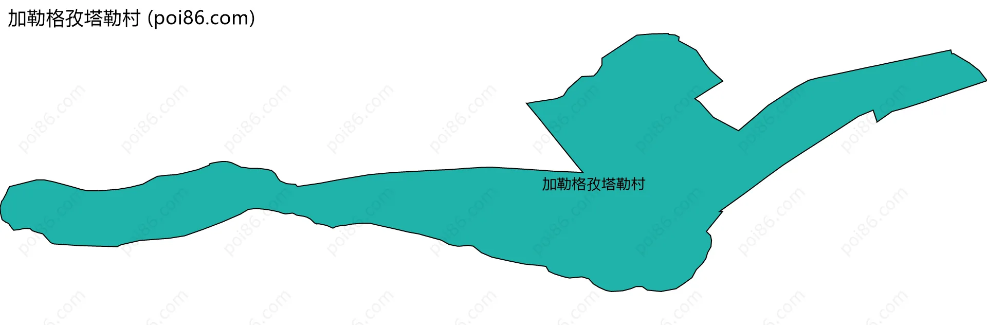 加勒格孜塔勒村边界地图