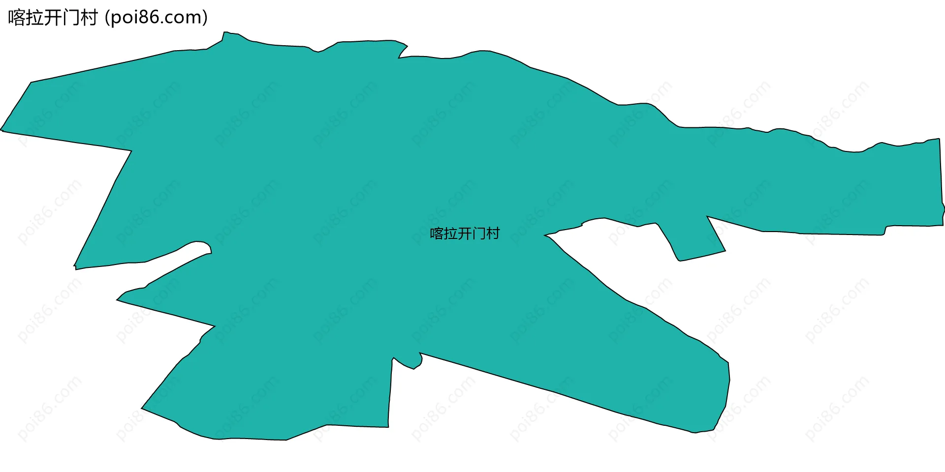 喀拉开门村边界地图