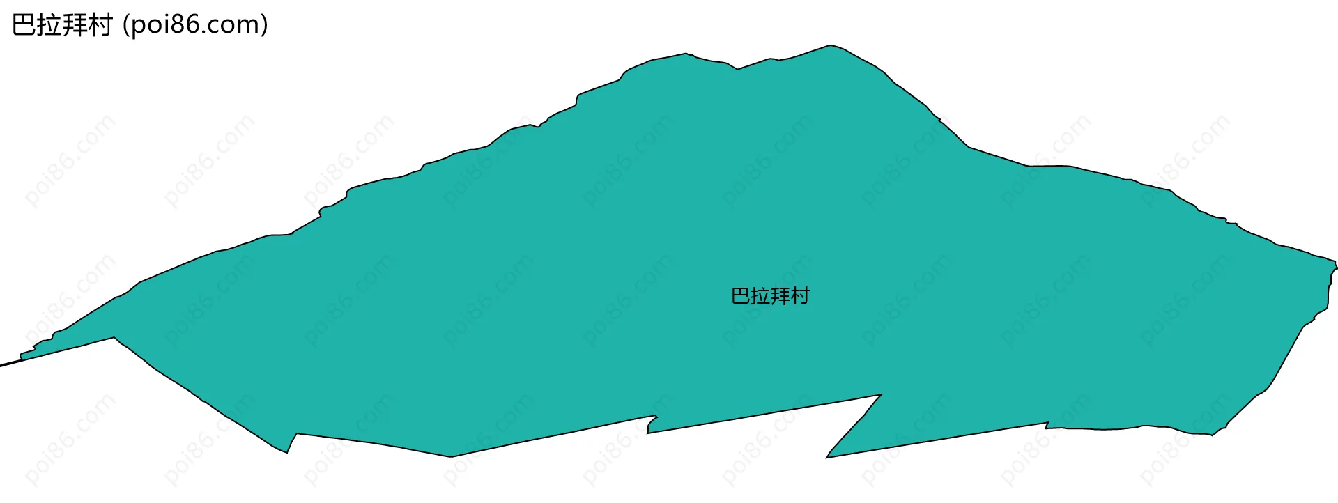 巴拉拜村边界地图