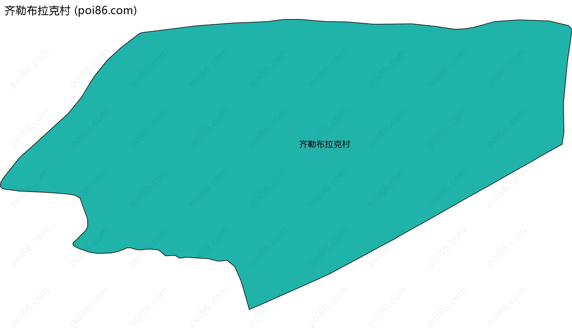齐勒布拉克村边界地图