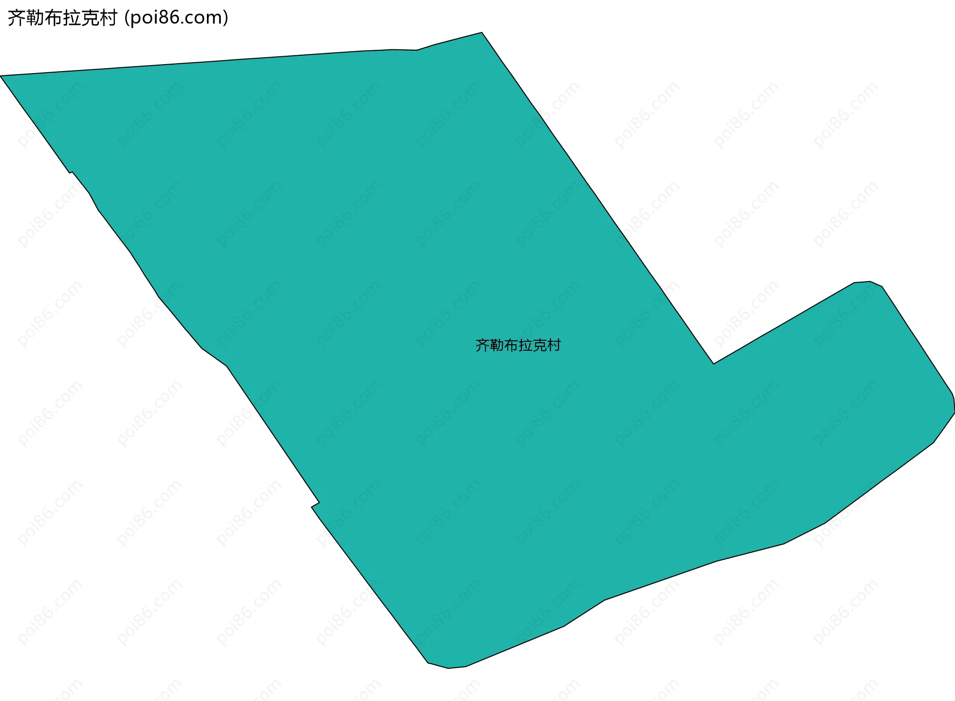 齐勒布拉克村边界地图