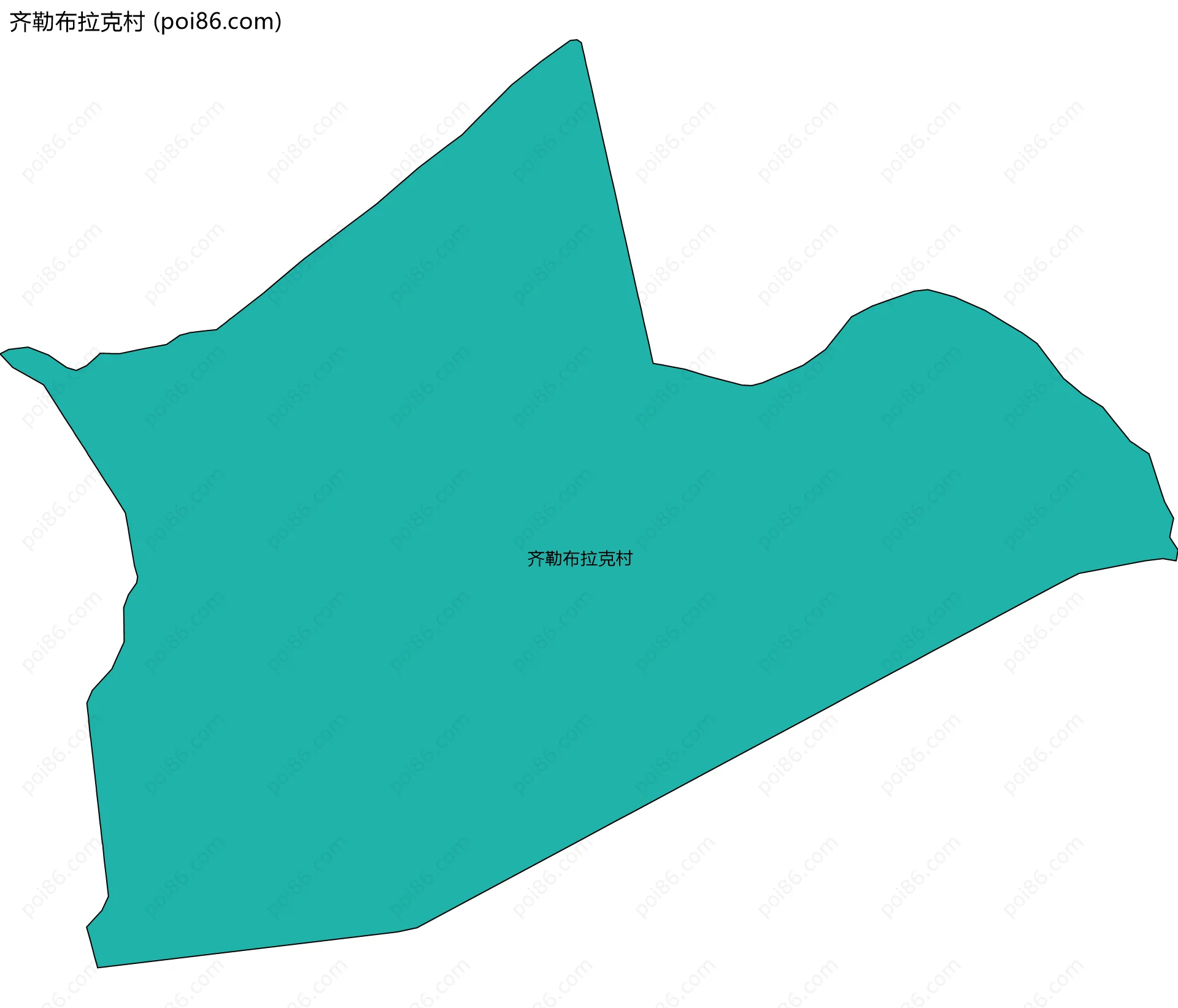 齐勒布拉克村边界地图