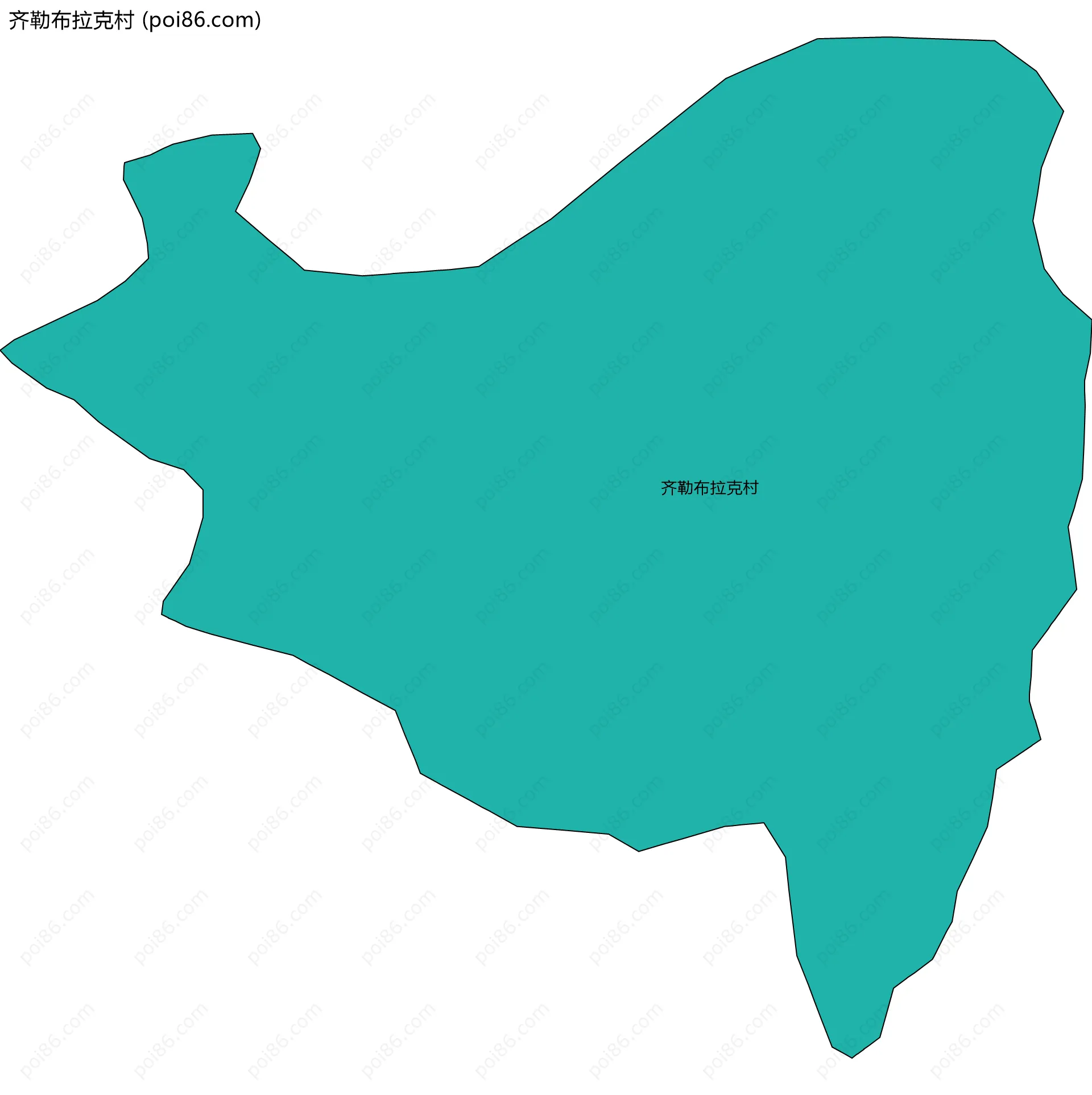 齐勒布拉克村边界地图