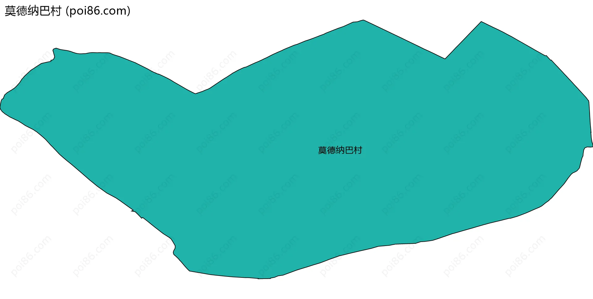 莫德纳巴村边界地图