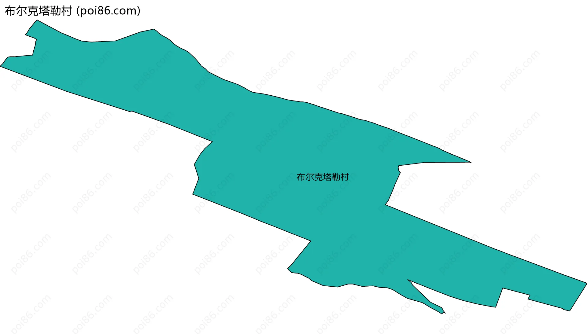 布尔克塔勒村边界地图