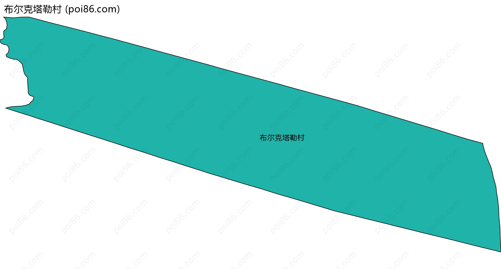 布尔克塔勒村边界地图