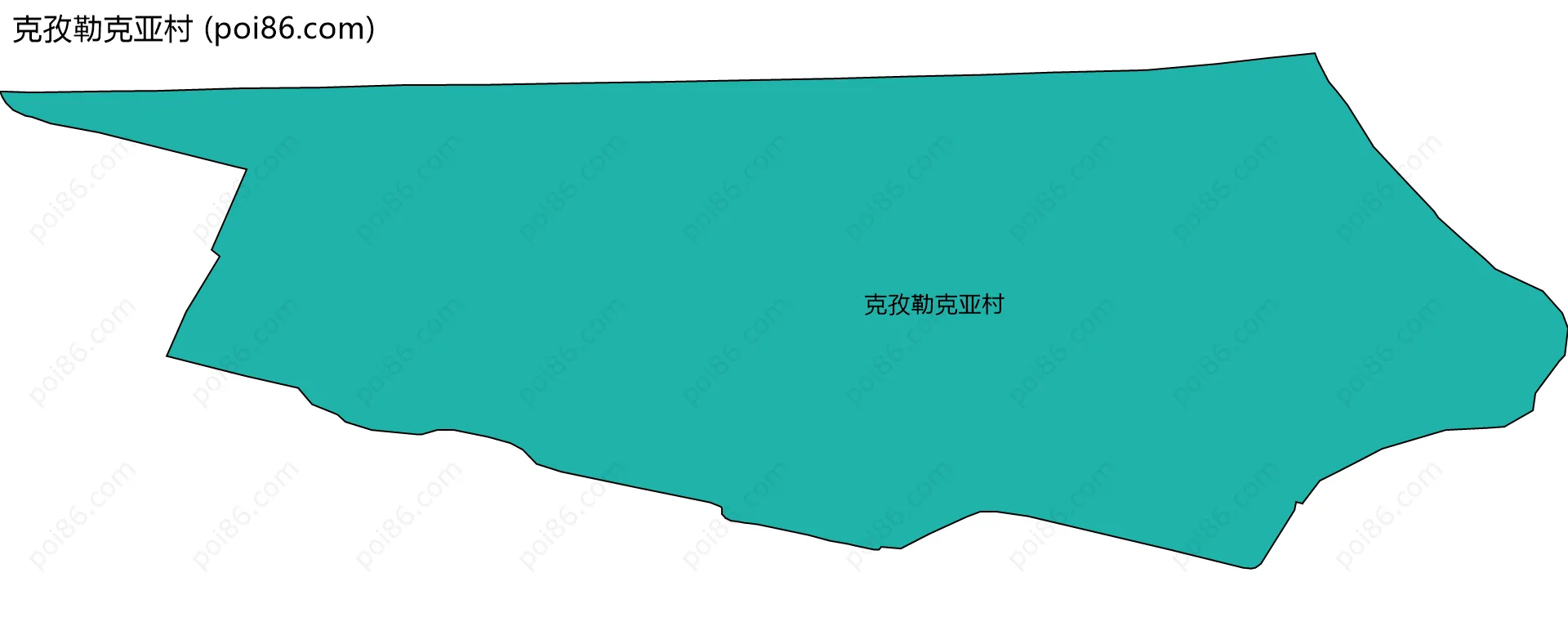 克孜勒克亚村边界地图